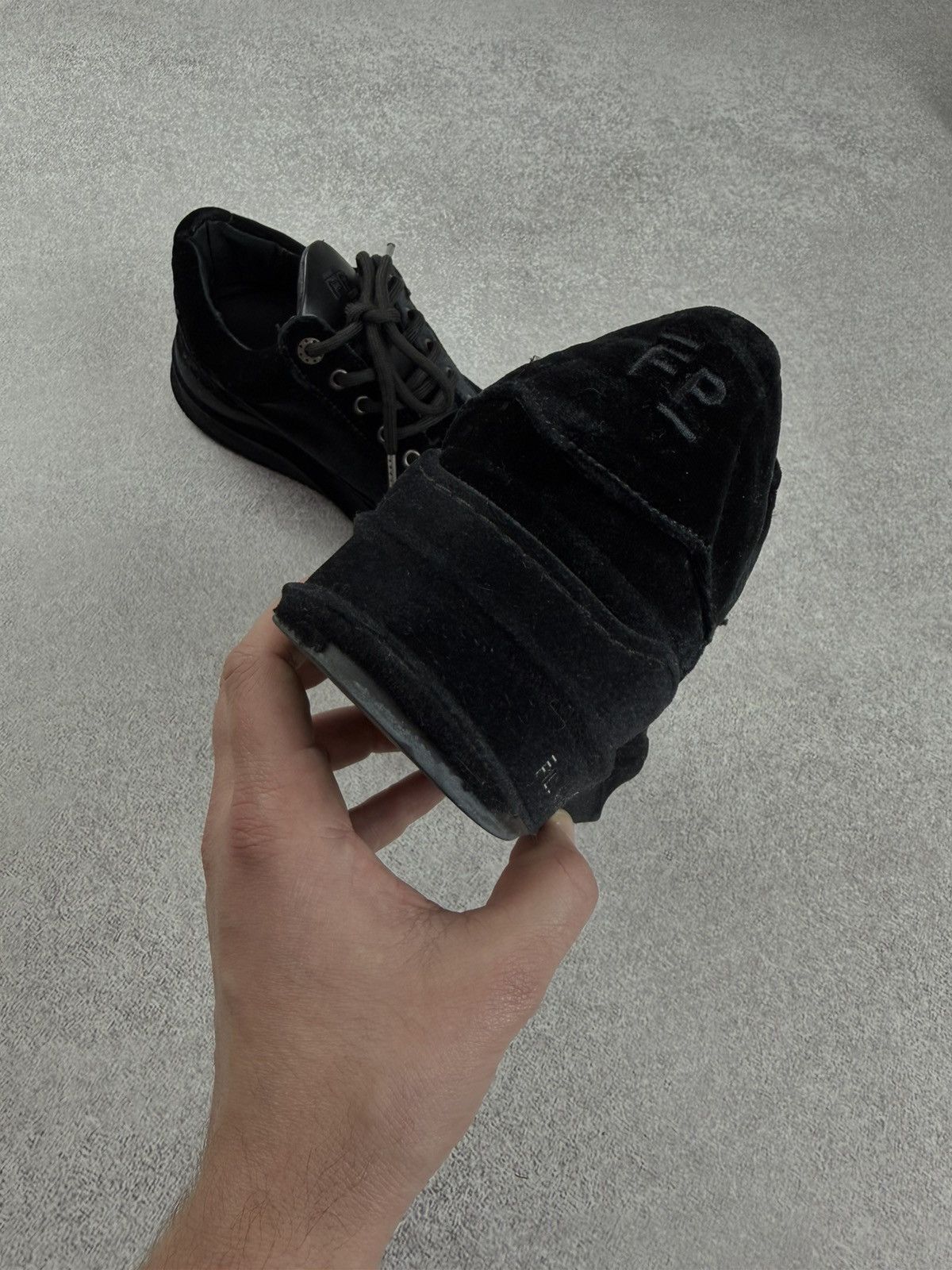 Filling Pieces Filling Pieces Low Eva Velvet Black Sneakers Size 38 Size US 8 / IT 38 - 7 Thumbnail