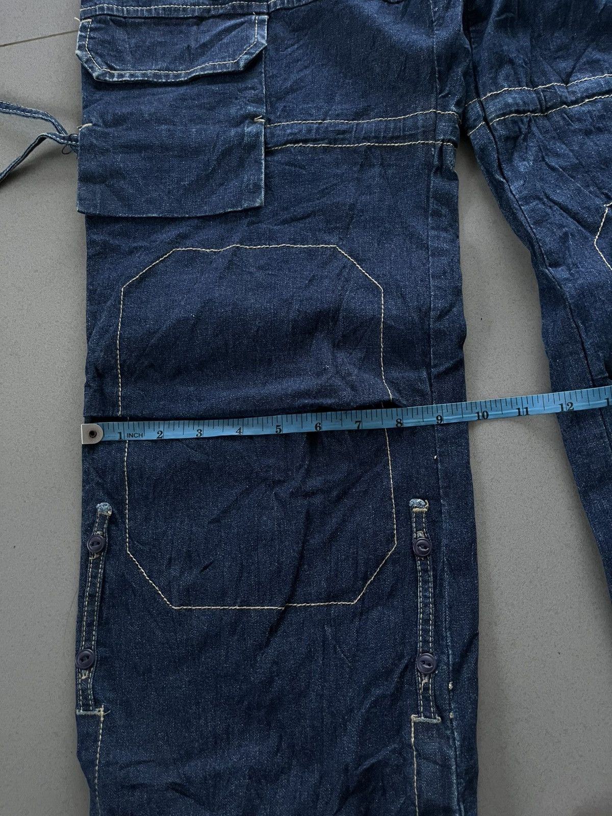 Marithe + Francois Girbaud MARITHE FRANCOIS GIRBAUD BONDAGE DENIM PANTS MULTI POCKET Size US 32 / EU 48 - 11 Thumbnail