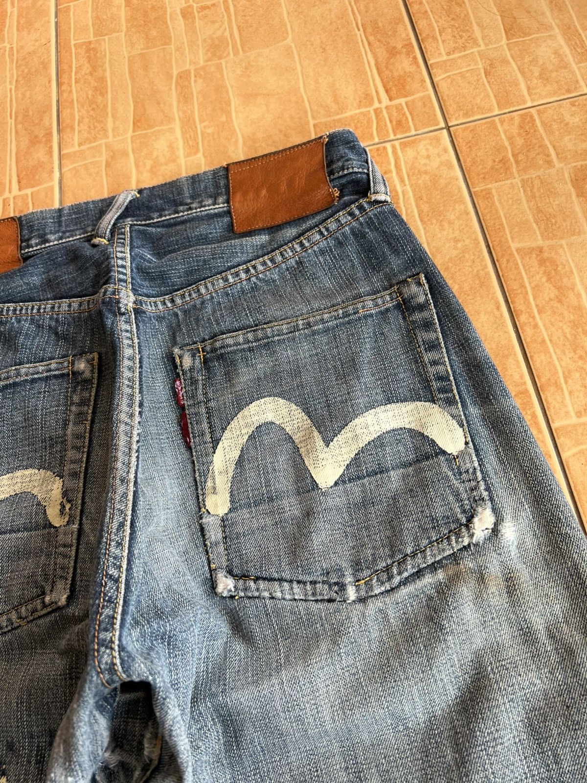 Evisu Vintage Evisu X McDonald Selvedge Distressed Jean Very Rare Size US 29 - 15 Thumbnail