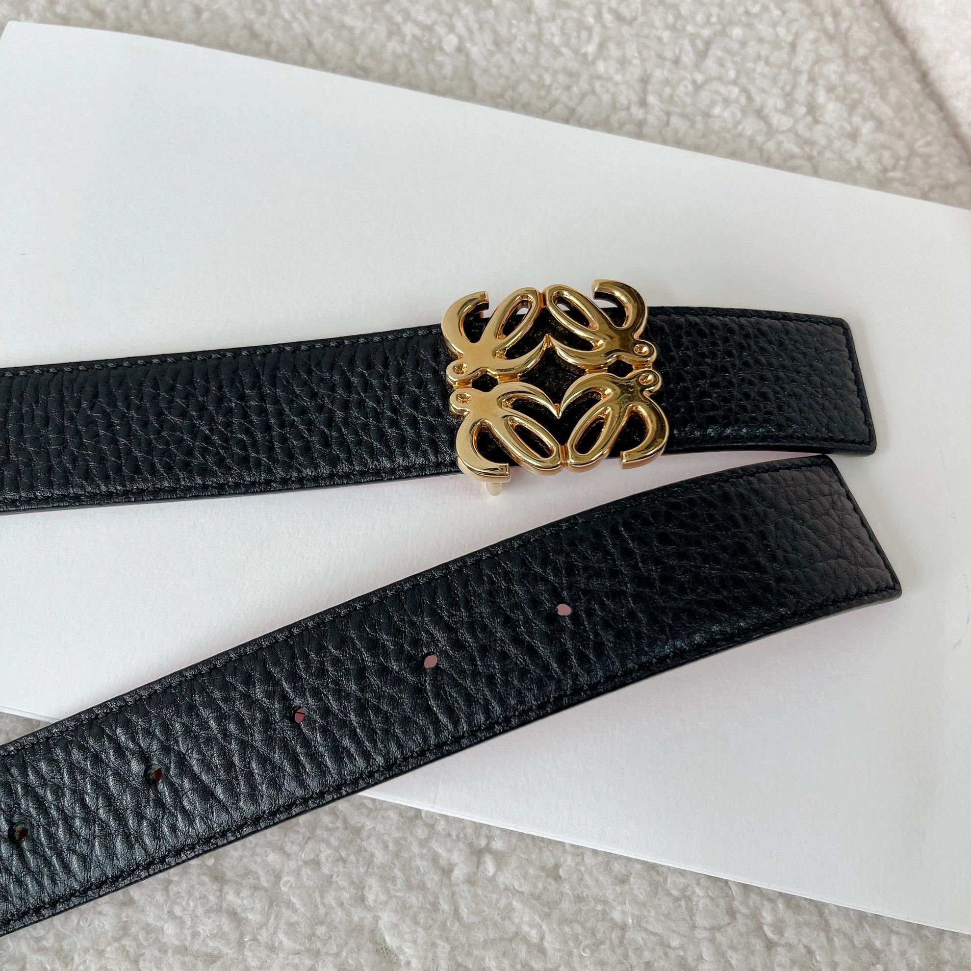 Loewe Loewe Black Double-Faced Belt 90 Size ONE SIZE - 6 Thumbnail