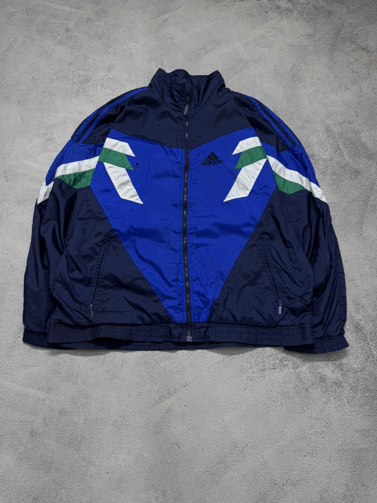Adidas Vintage Y2k Adidas Nylon Logo Jacket 90’s Size US XL / EU 56 / 4 - 7 Thumbnail