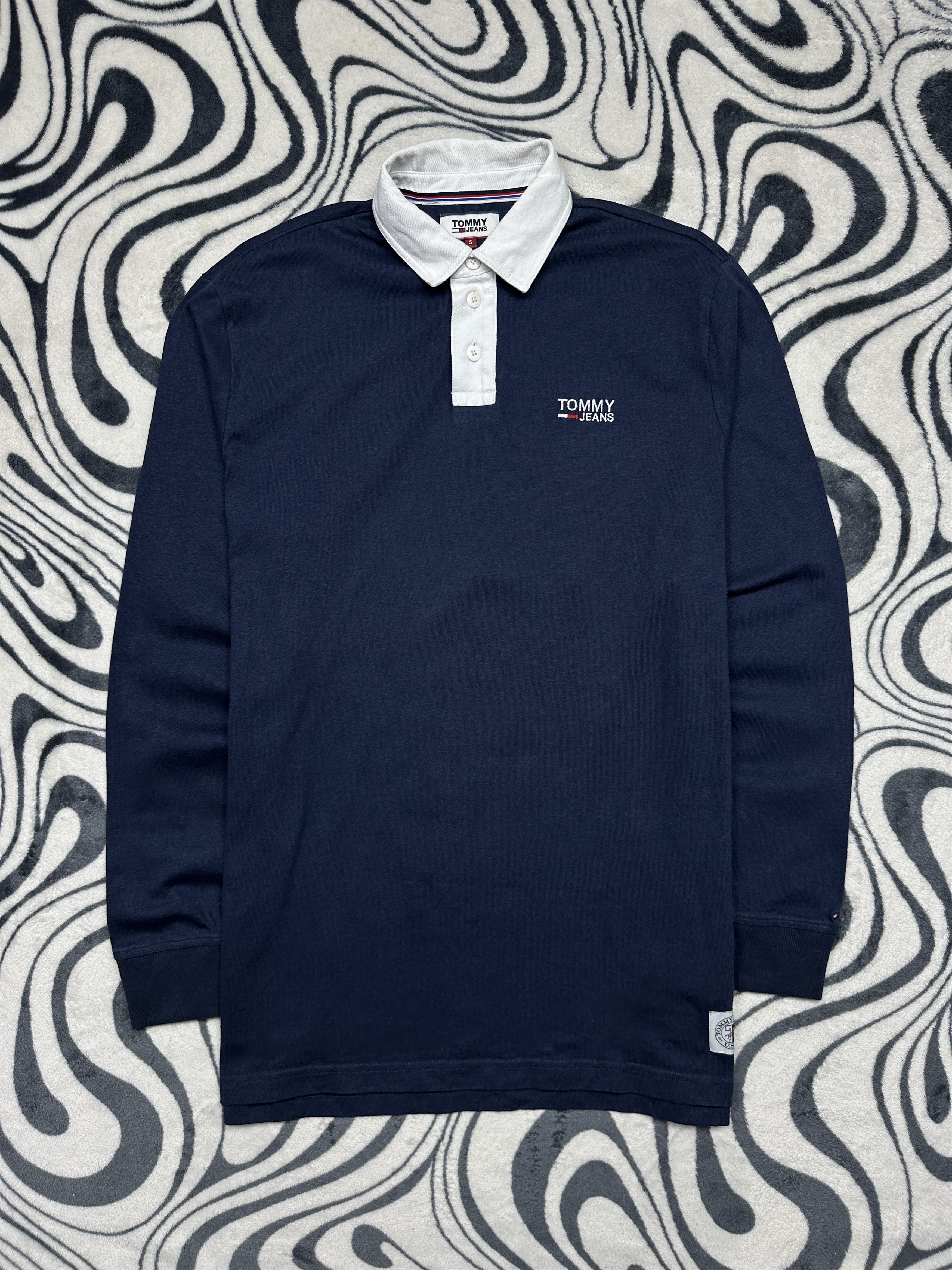Tommy Hilfiger Tommy Hilfiger Mens Rugby Long Sleeve Polo Shirt Size US S / EU 44-46 / 1 - 1 Thumbnail