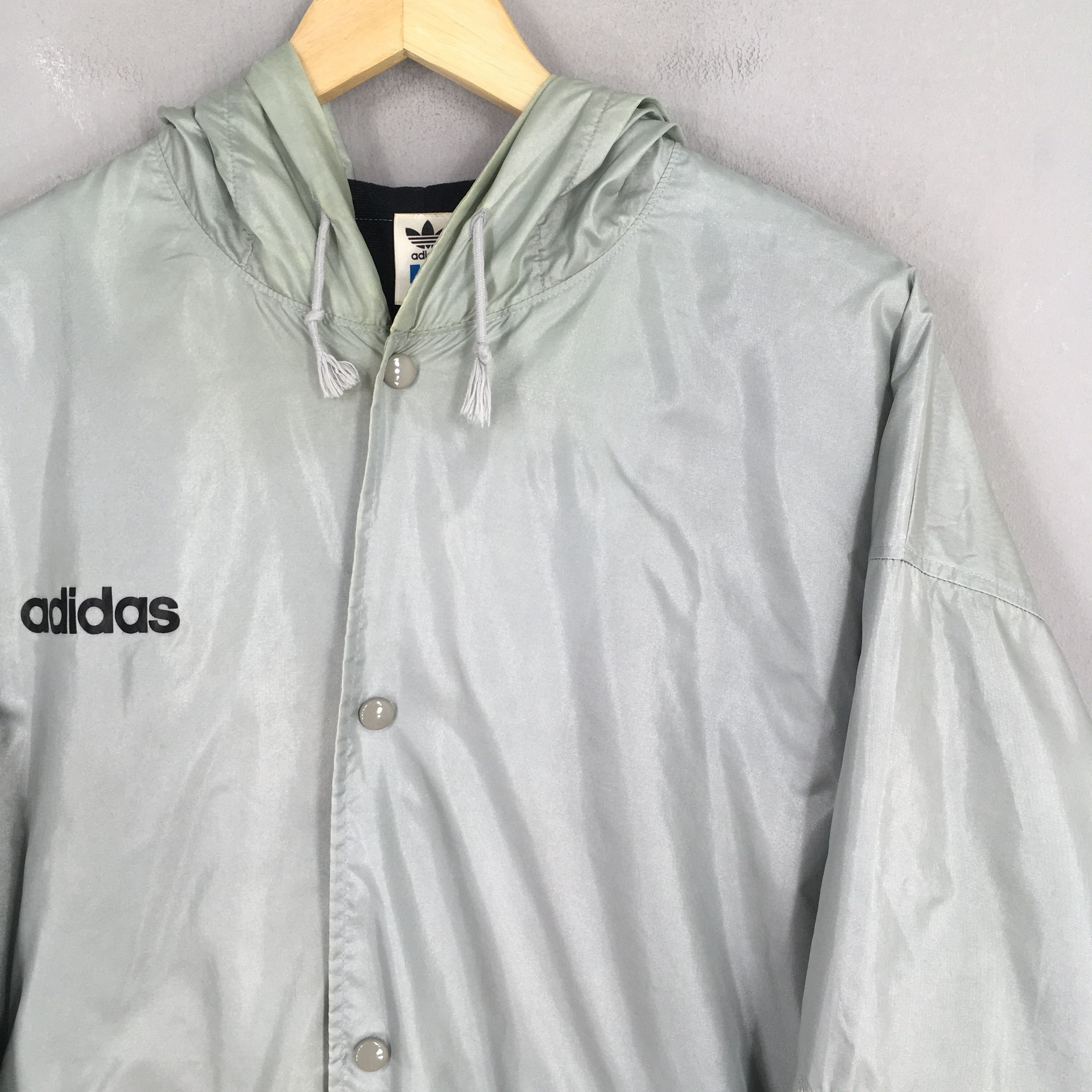 Adidas Vintage Adidas Trefoil Windbreaker Jacket Hoodie Large Size US L / EU 52-54 / 3 - 4 Thumbnail