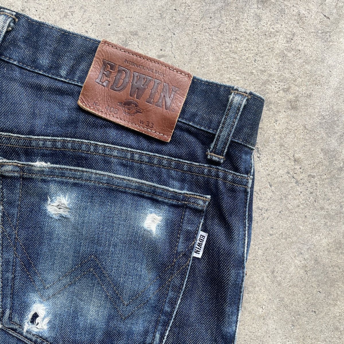 Japanese Brand W32 Vintage Edwin 403 Faded Jeans Denim Pants Size US 32 / EU 48 - 8 Thumbnail