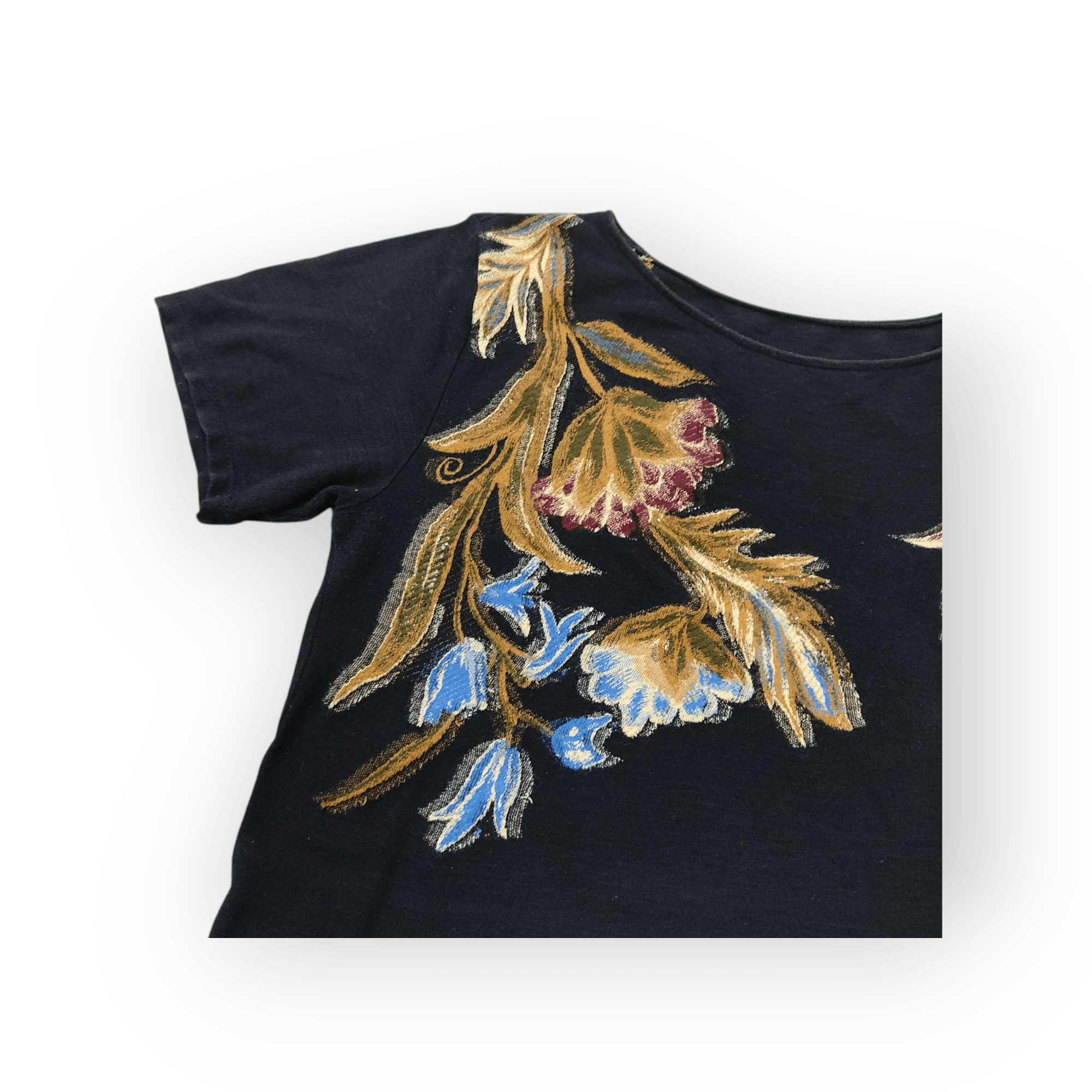 Issey Miyake HEART HAAT Issey Miyake Artistic Floral Top T-shirt Size S / US 4 / IT 40 - 5 Thumbnail