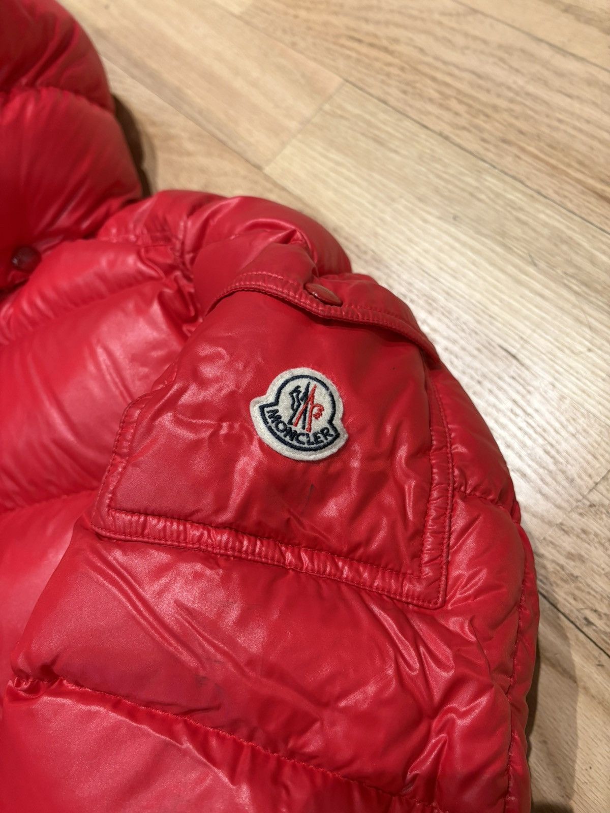 Moncler Moncler Red Puffer Size Medium Size US M / EU 48-50 / 2 - 2 Thumbnail