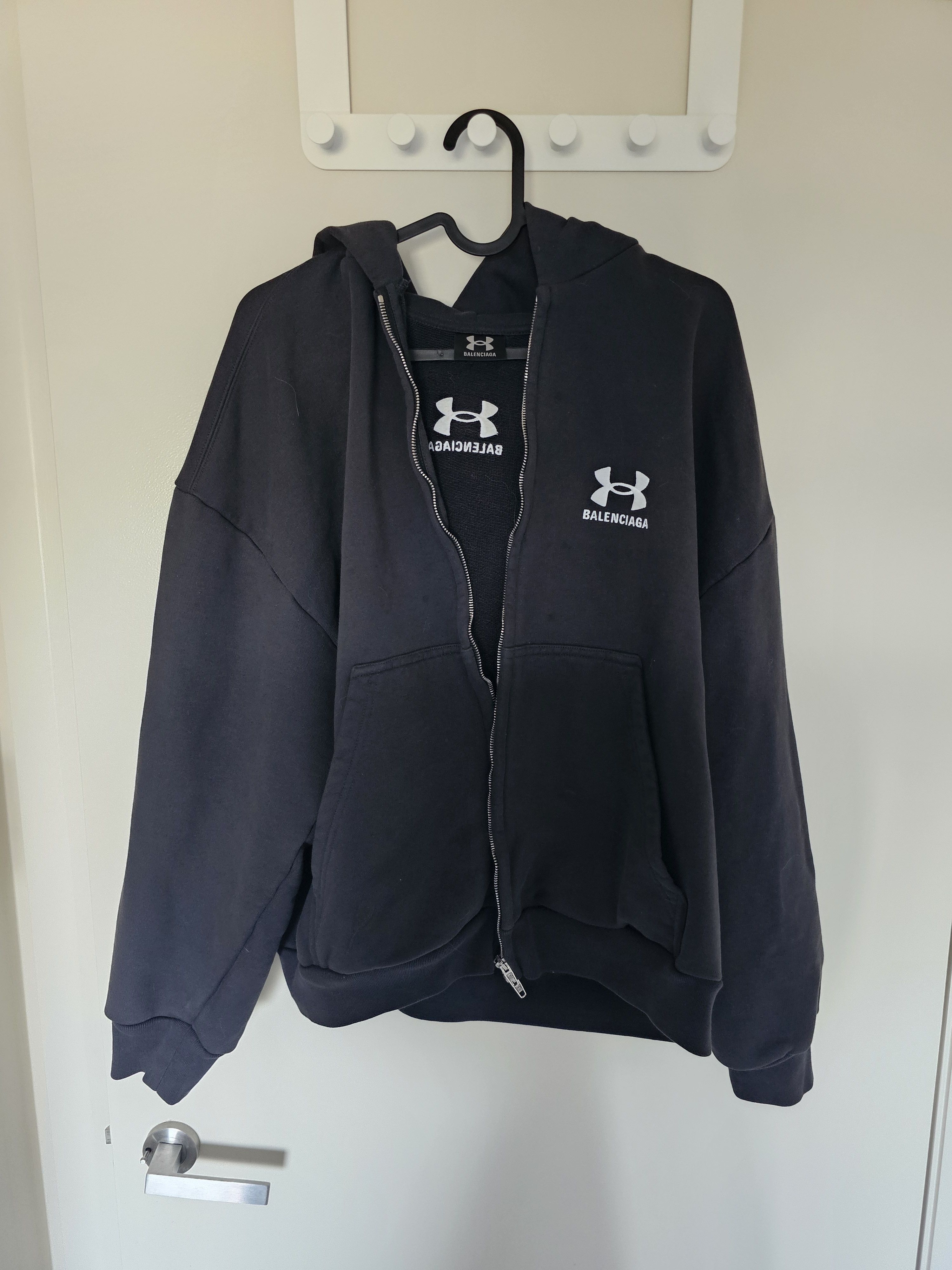 Balenciaga × Under Armour Balenciaga Under Armour Zip Up Hoodie Embroidered Logo Size US S / EU 44-46 / 1 - 3 Thumbnail