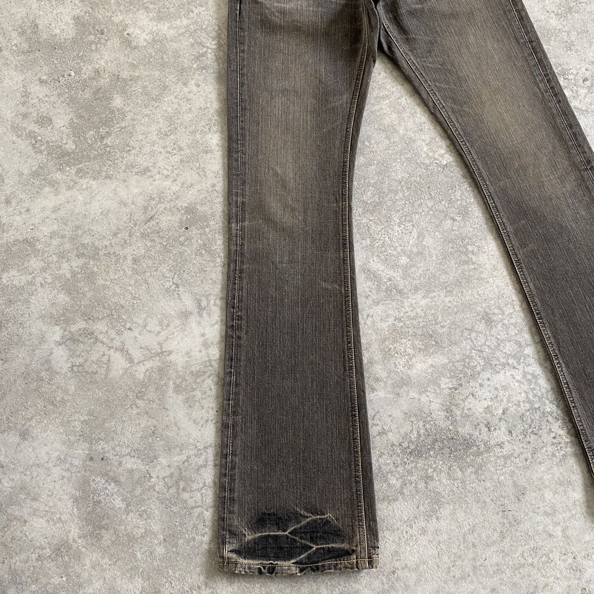 Vintage Vintage Lee Mud Washed Bootcut Flared Denim Jeans Size US 27 - 6 Thumbnail