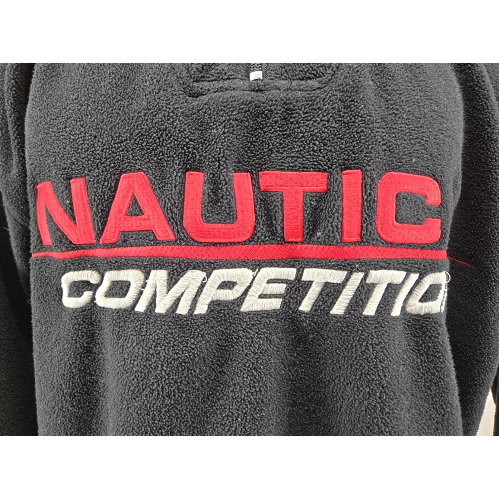 Nautica VINTAGE Nautica Competition Fleece Pullover Mens Large Black 1/4 Zip USA 90s Size US L / EU 52-54 / 3 - 3 Thumbnail