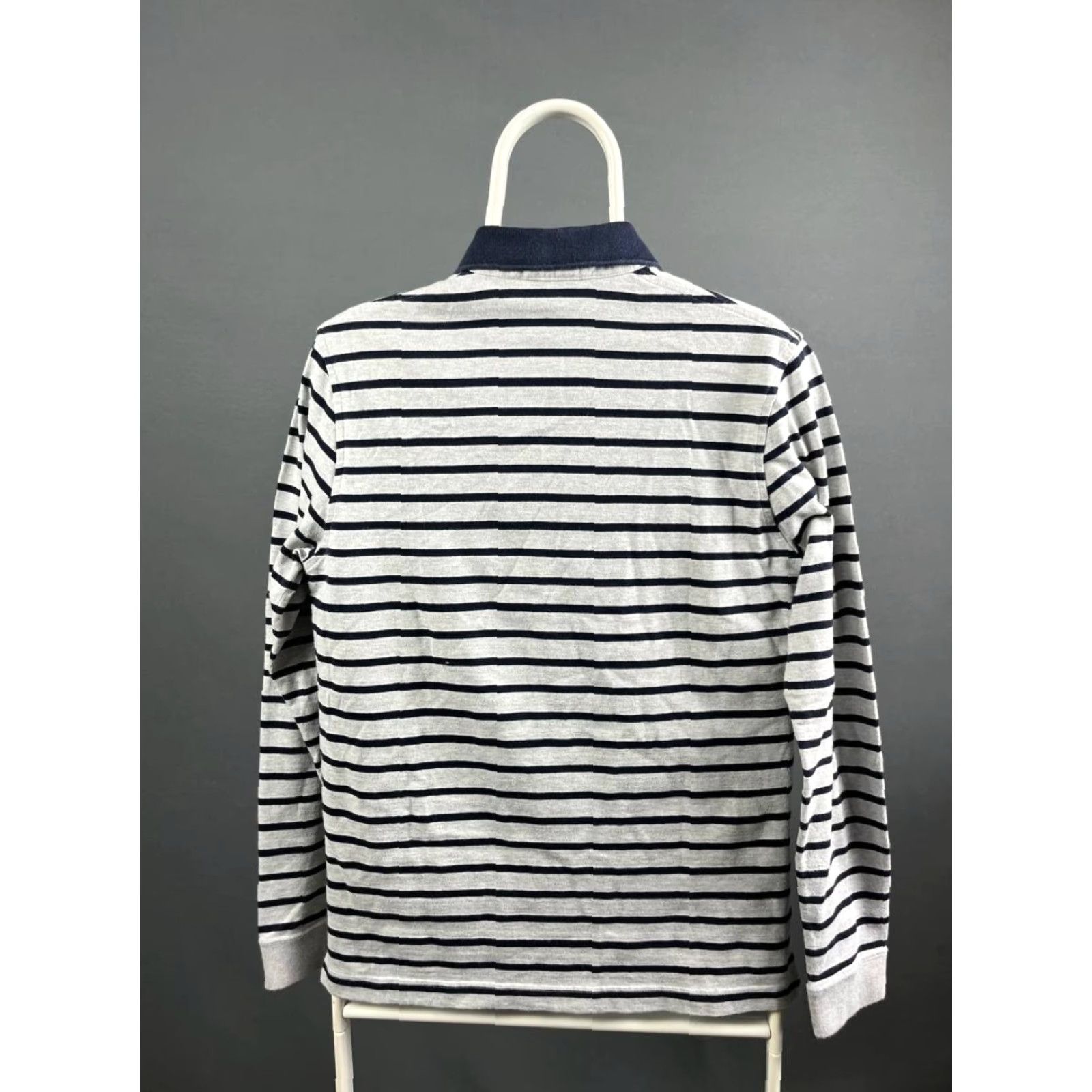 Lacoste Lacoste Polo Shirt Mens S Black & White Striped Cotton Long Sleeve Size US S / EU 44-46 / 1 - 2 Thumbnail