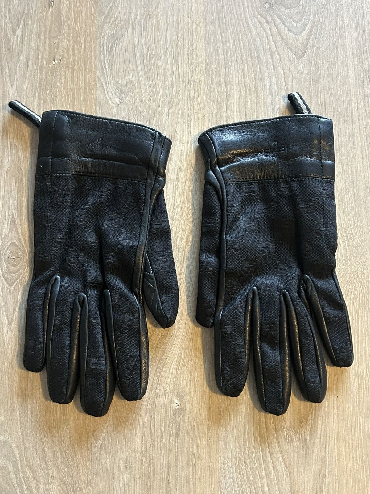 Gucci Gucci GG Monogram Leather Gloves Size ONE SIZE - 6 Thumbnail