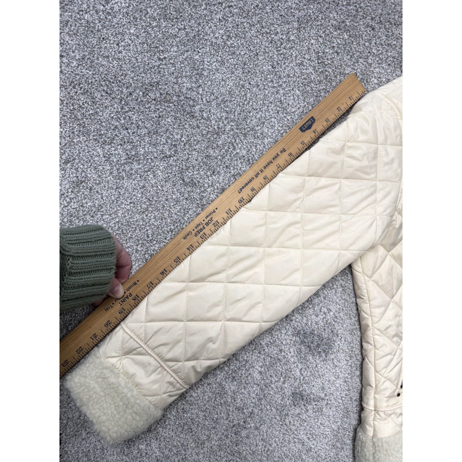 U.S. Polo Assn. U.S. Polo Assn. Jacket Womens Small White Quilted Puffer Full Zip Faux Fur Trim Size S / US 4 / IT 40 - 7 Thumbnail