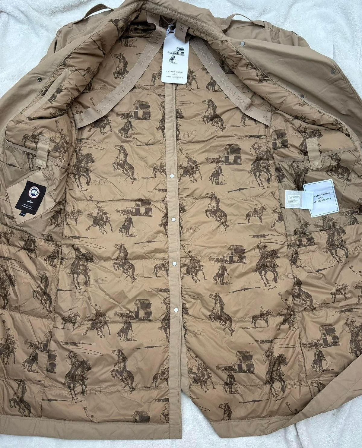 Canada Goose Canada Goose x ROKH x Mat McCormick Tan Strap Trench Coat Size US XL / EU 56 / 4 - 5 Thumbnail