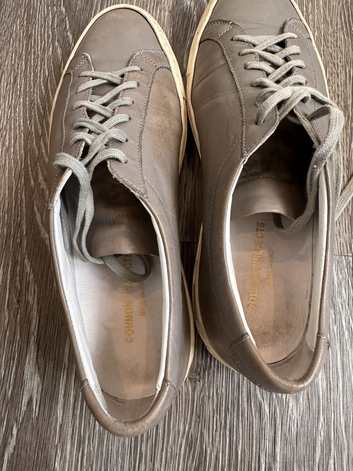 Common Projects Common Projects Leather Achilles Low Grey 42 Size US 9 / EU 42 - 9 Thumbnail