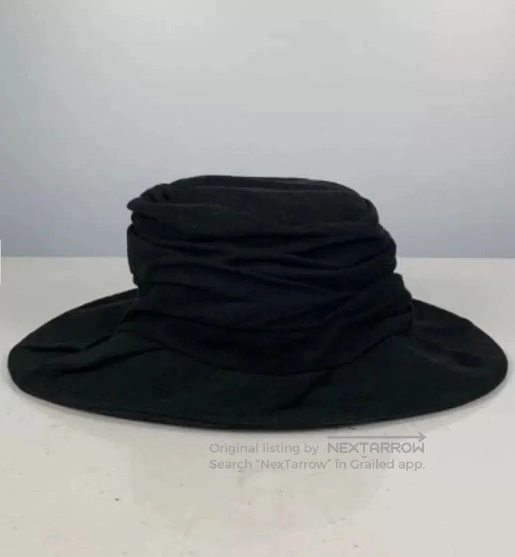 Yohji Yamamoto Y's Yohji Yamamoto Black Linen Hat. Size ONE SIZE - 2 Thumbnail