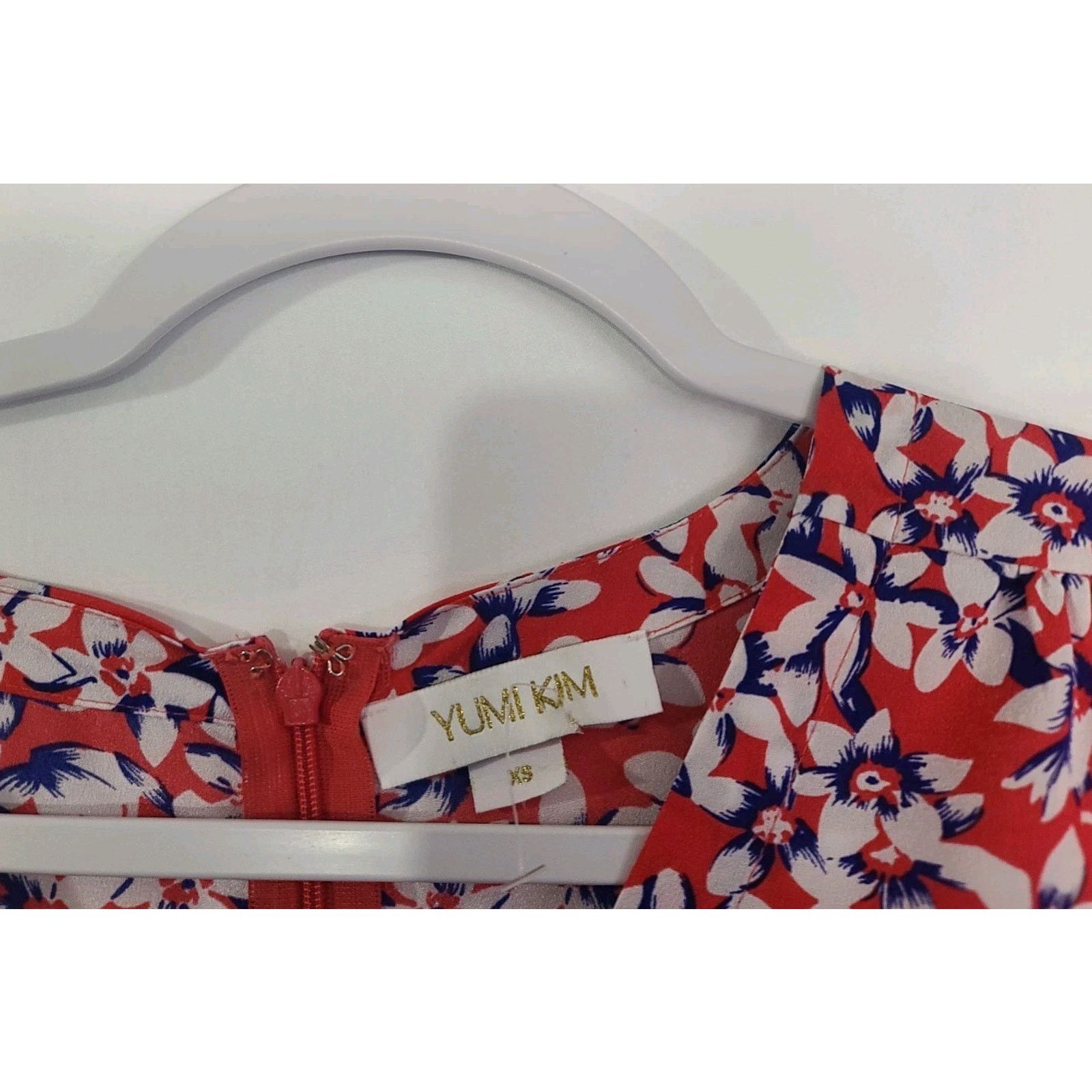 Other New Yumi Kim Women's Pink & Blue Floral Belted Romper XS Size 28" / US 6 / IT 42 - 4 Thumbnail