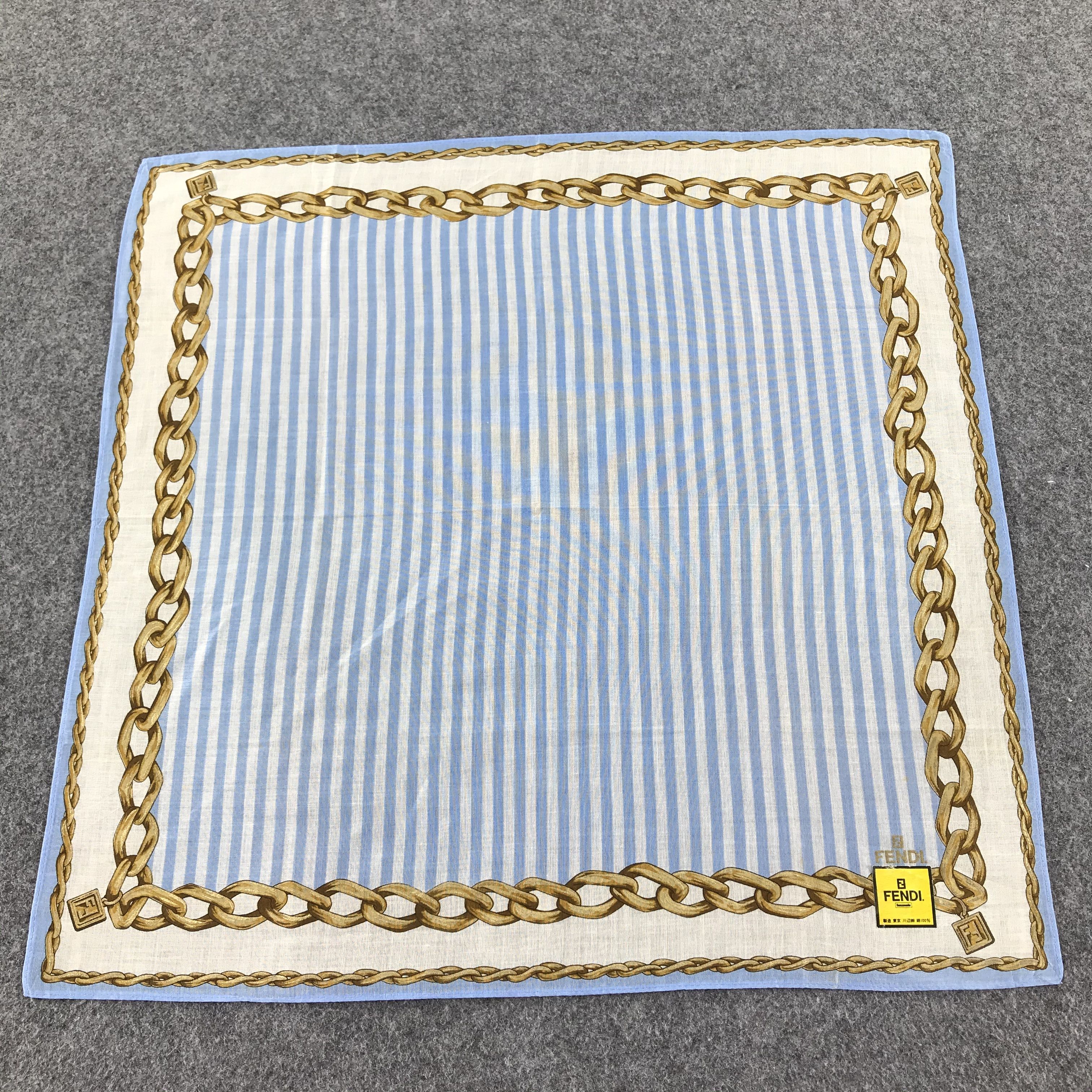 Vintage Fendi Handkerchief Neckerchief Bandana H548 Size ONE SIZE - 3 Thumbnail