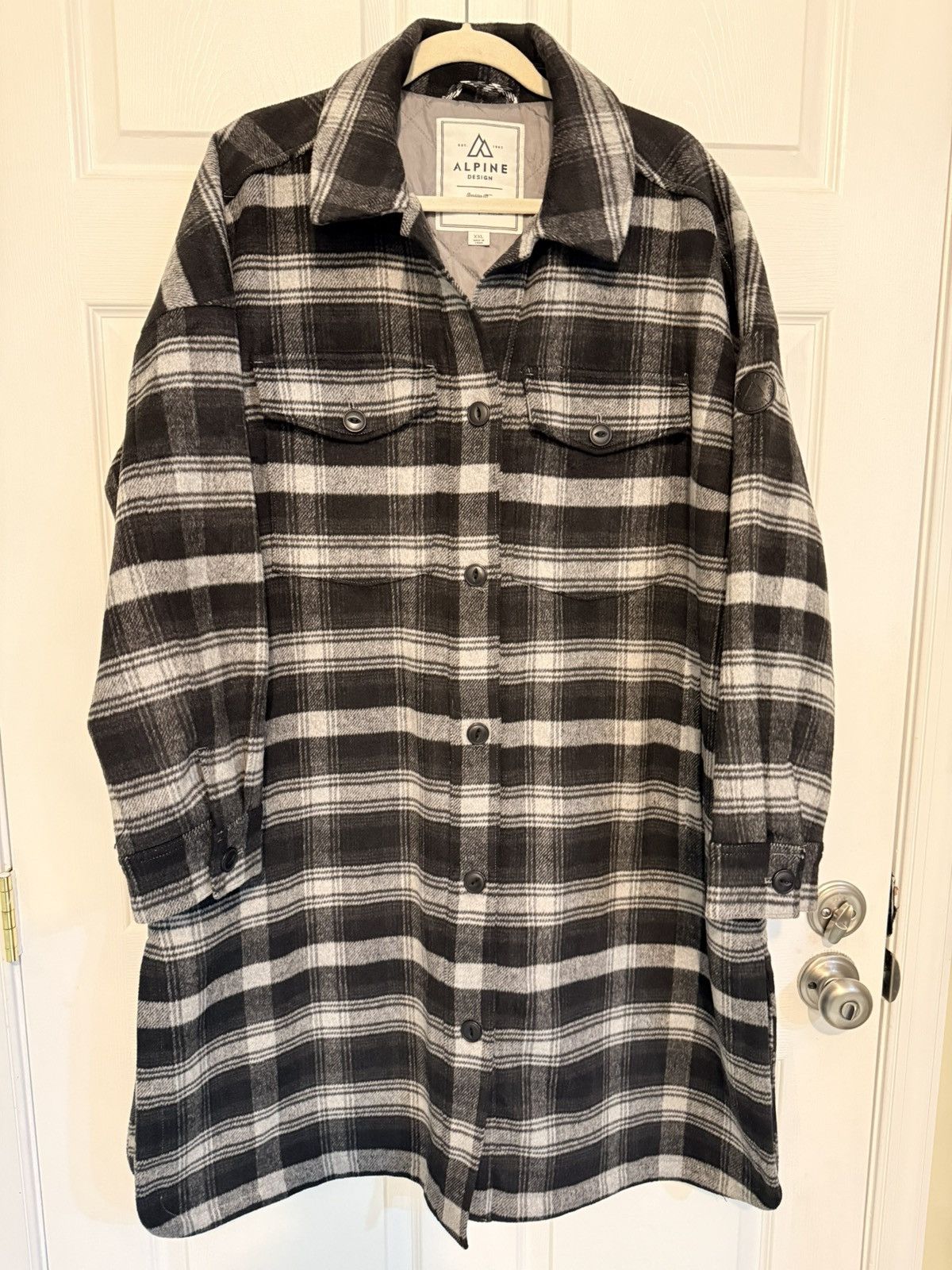 Other Alpine Design Plaid XXL Longline Shacket Size XXL / US 16-18 / IT 52-54 - 3 Thumbnail