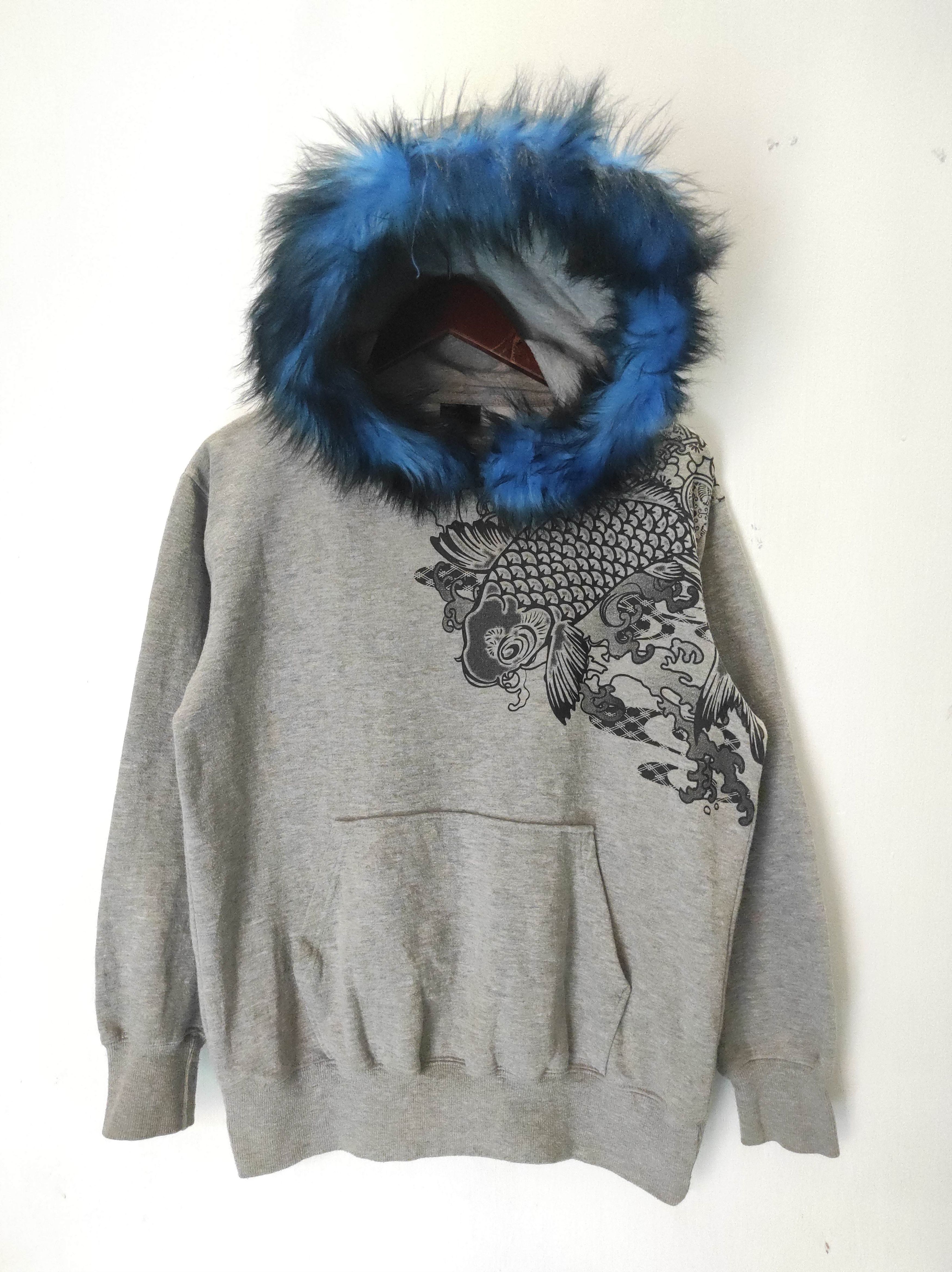 If Six Was Nine Sukajan Japan Oblo Koi Fur Hoodie i6w9 LGB style Size US M / EU 48-50 / 2 - 3 Thumbnail