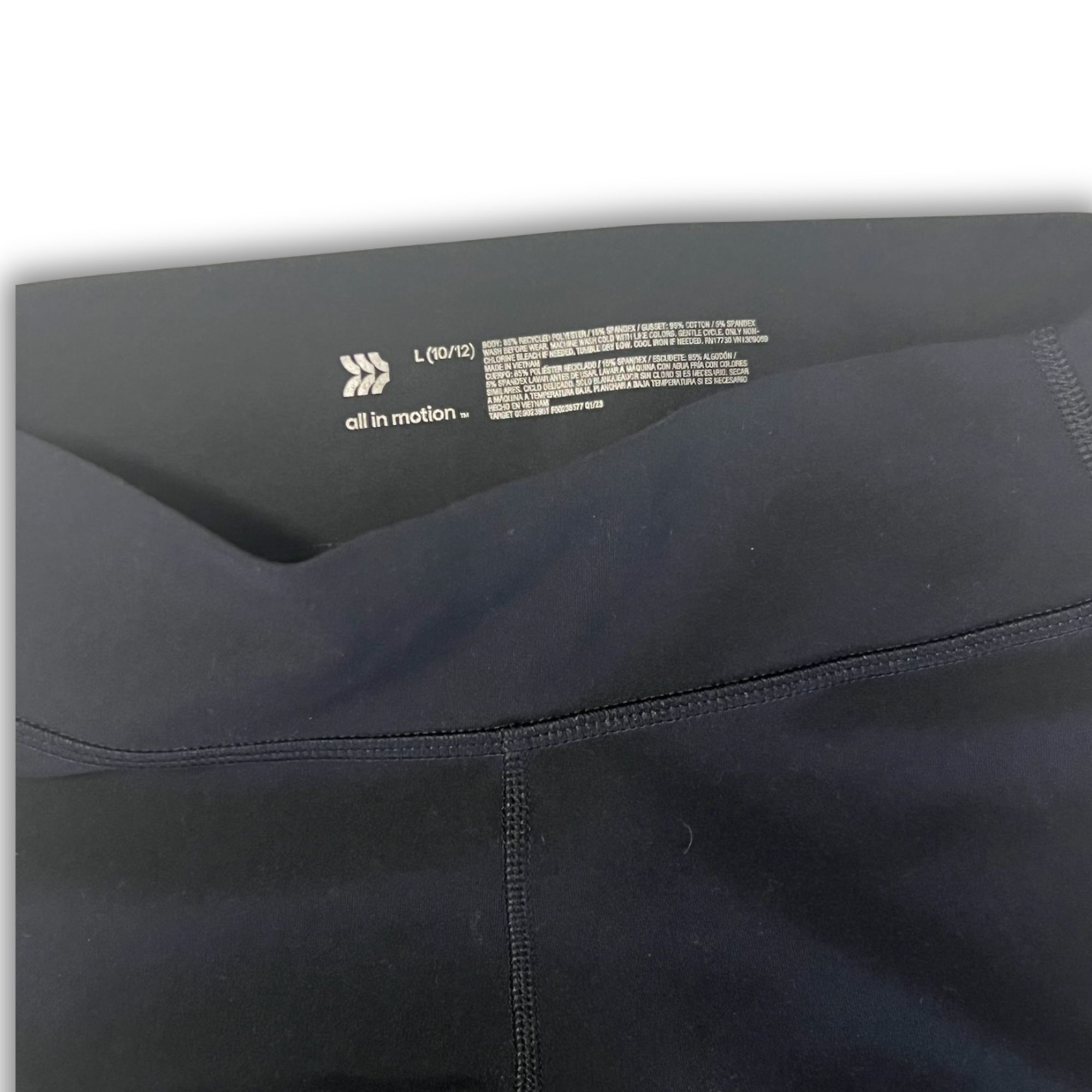 Industry of All Nations All-In-Motion Sculpt High-Rise Black Leggings Size L Womens Size 32" / US 10 / IT 46 - 4 Thumbnail