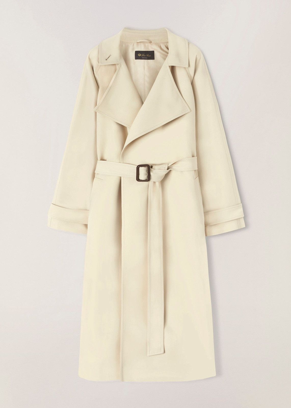 image of Loro Piana O1Srvl11E0424 Coat In White, Women's (Size Medium)