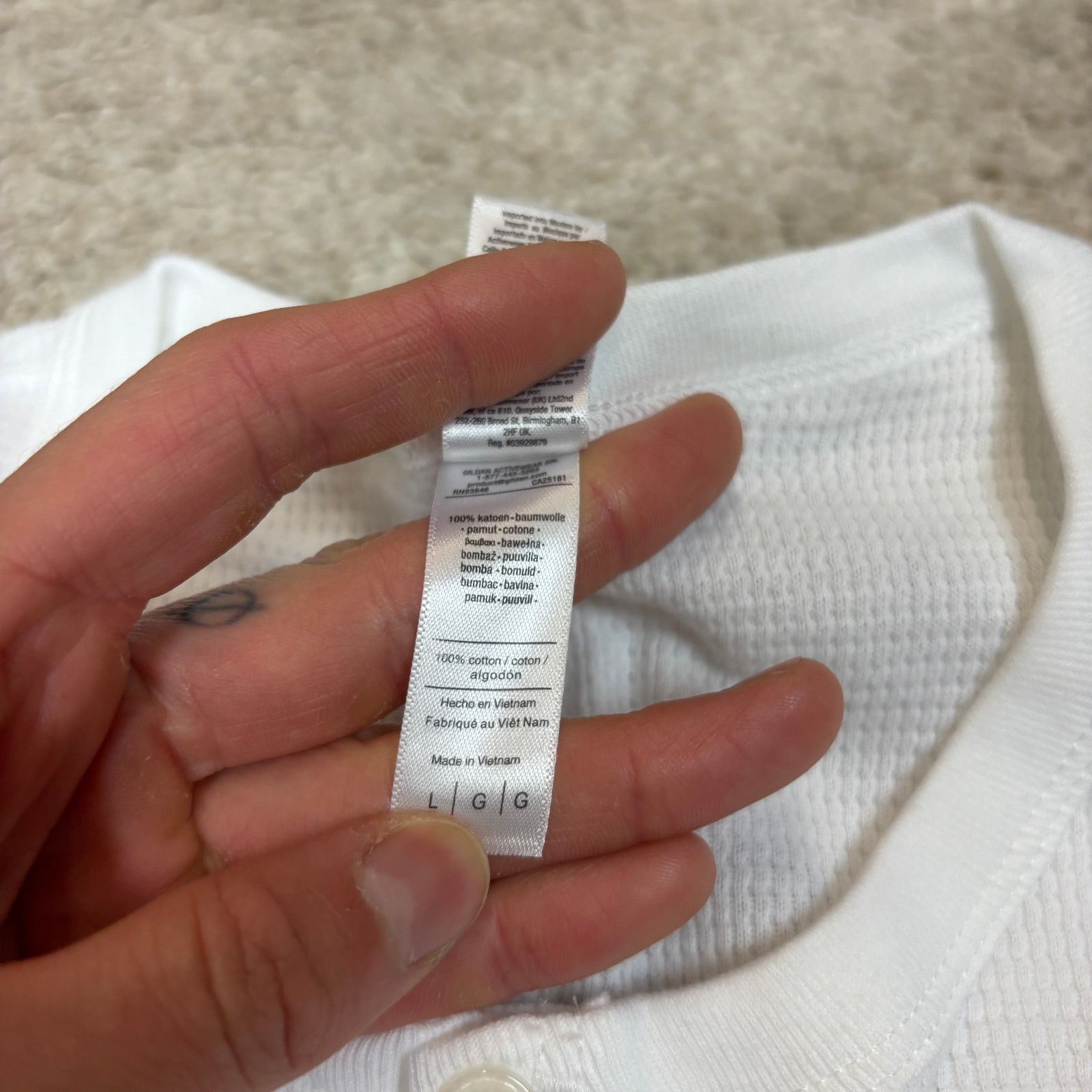 American Apparel American Apparel Dexter Morgan Kill Shirt L Thermal Henley Size US L / EU 52-54 / 3 - 5 Thumbnail
