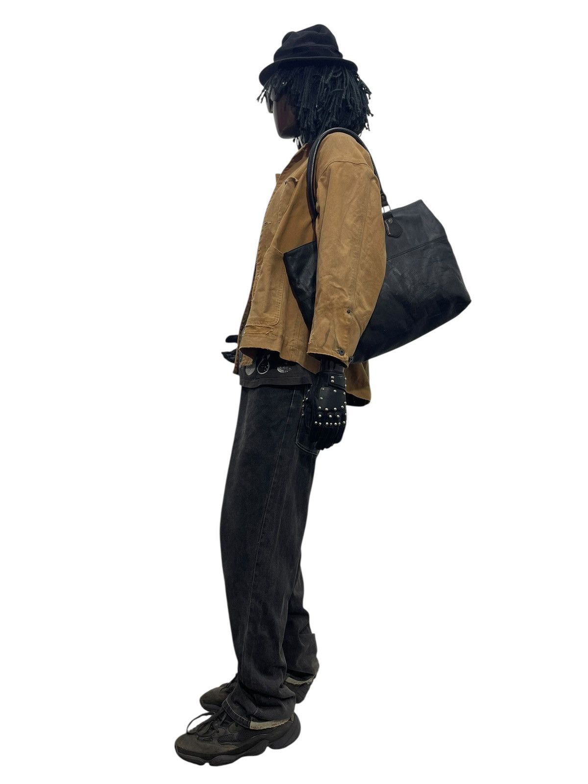 Leather Full Leather Ships Jet Blue Tote Shoulder Bag 1🟩2 Size ONE SIZE - 3 Thumbnail