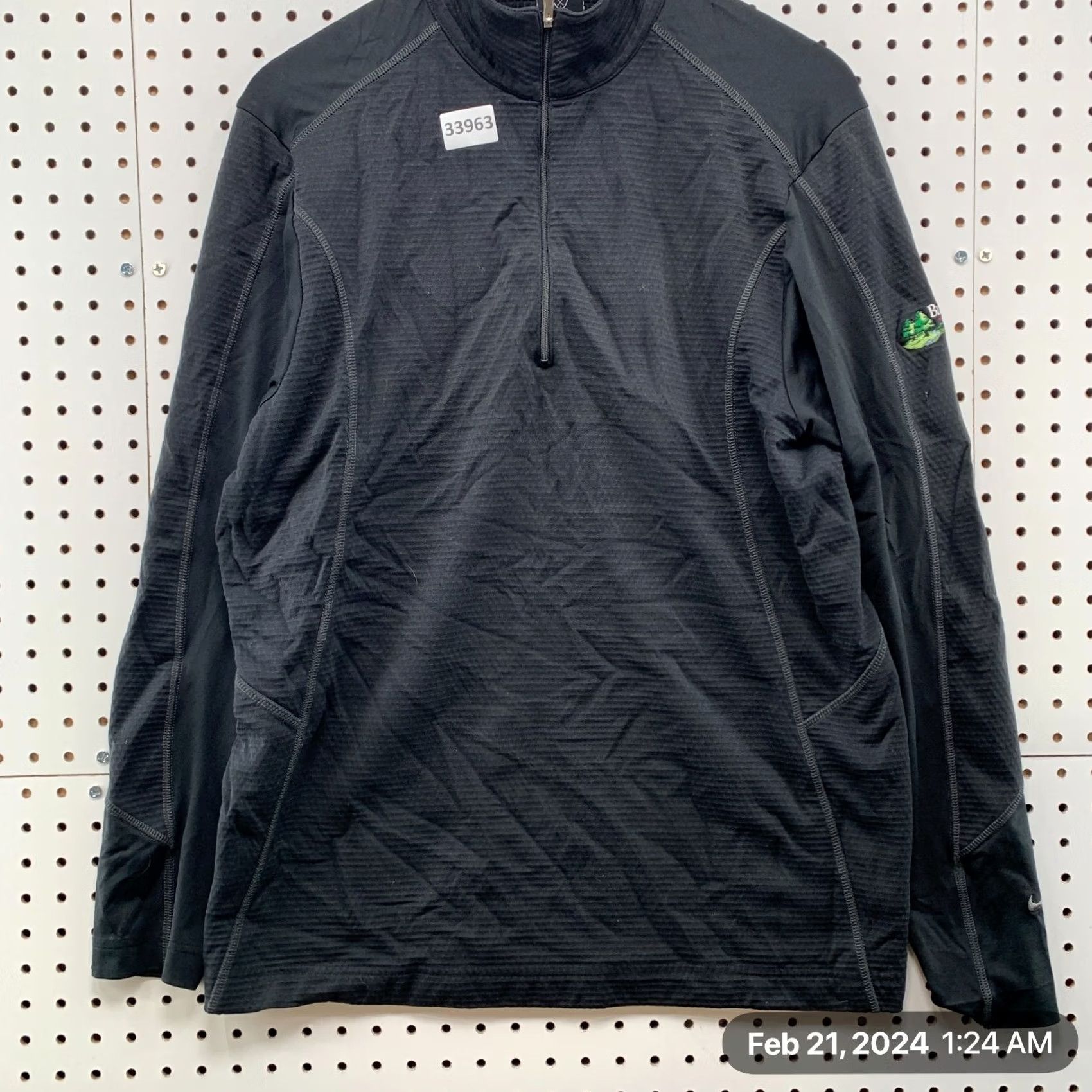 Nike Nike Golf 1/4 Zip Pullover Sweatshirt Mens Large Gray BlackBerry Oaks GC Size L / US 10 / IT 46 - 6 Thumbnail