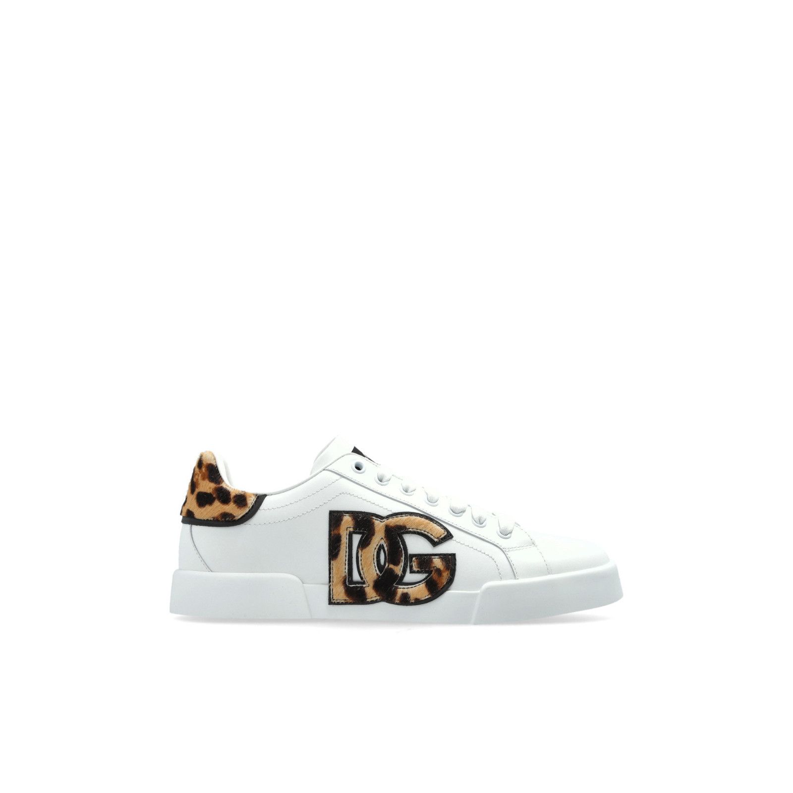 DOLCE&GABBANA Portofino White Leather Sports Shoes New & Aut