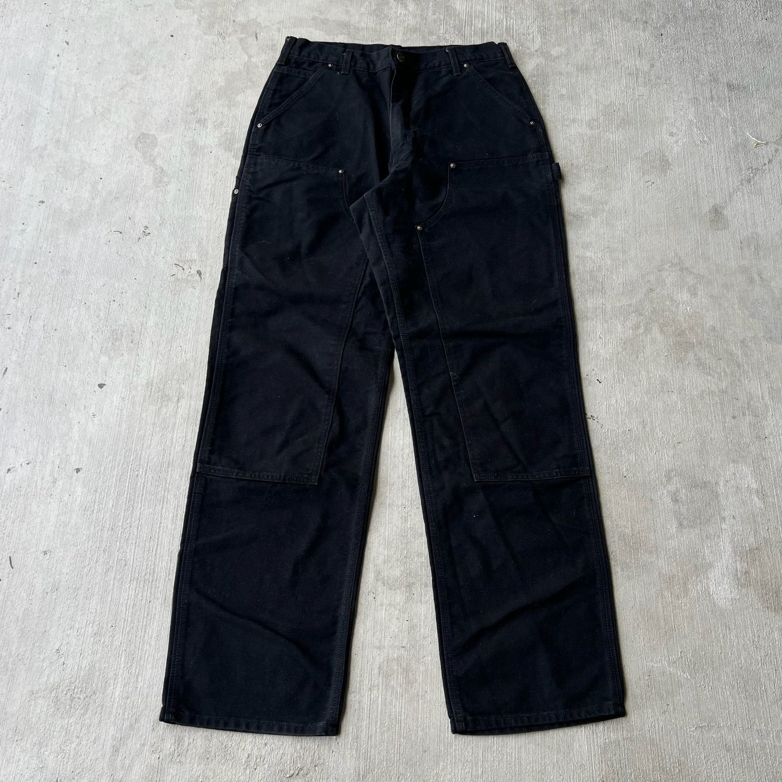 Carhartt × Vintage Carhartt black double knee work wear carpenter pants Size US 32 / EU 48 - 1 Thumbnail