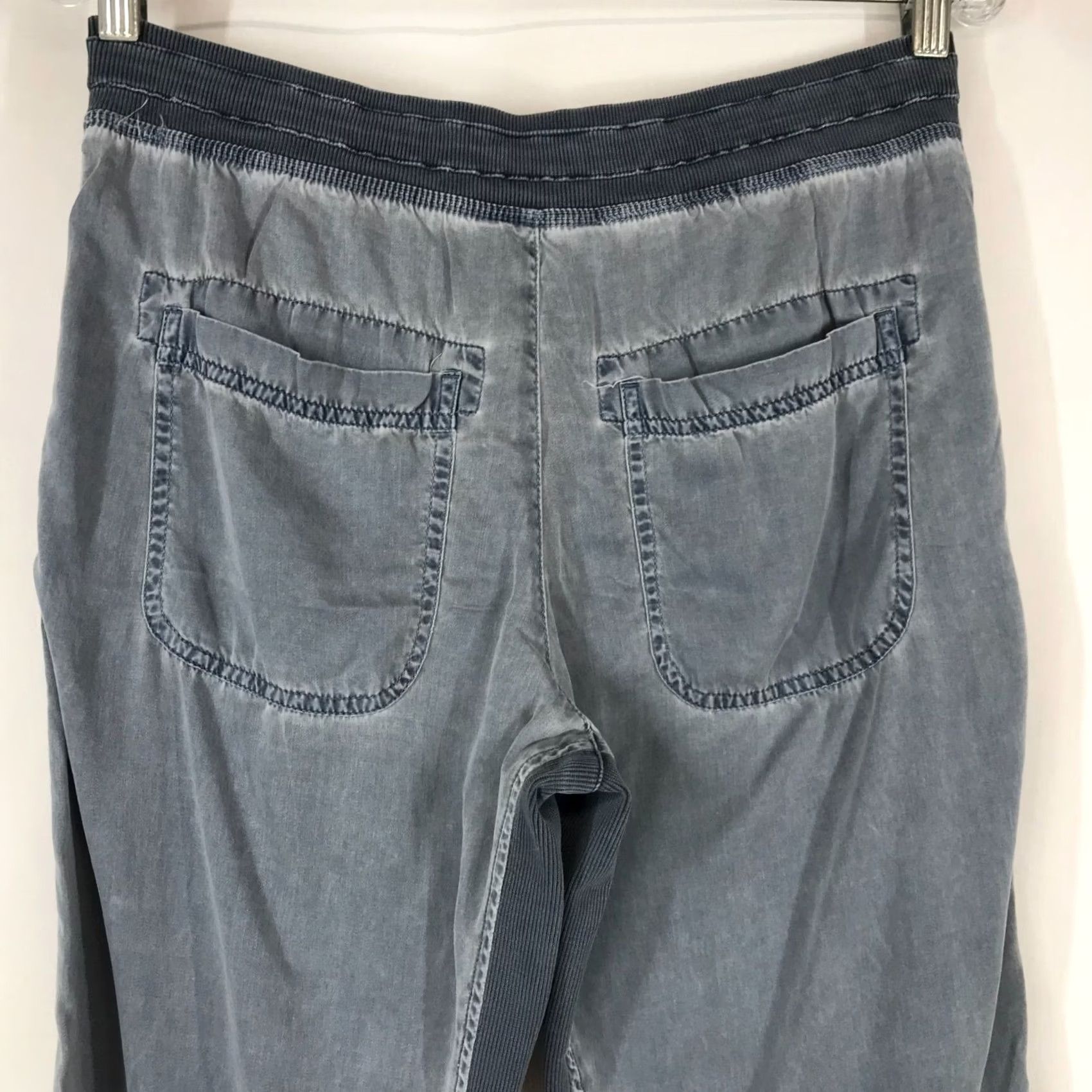 Vintage Sundance Womens Small Blue Lyocell Jogger Pants Size 28" / US 6 / IT 42 - 5 Thumbnail