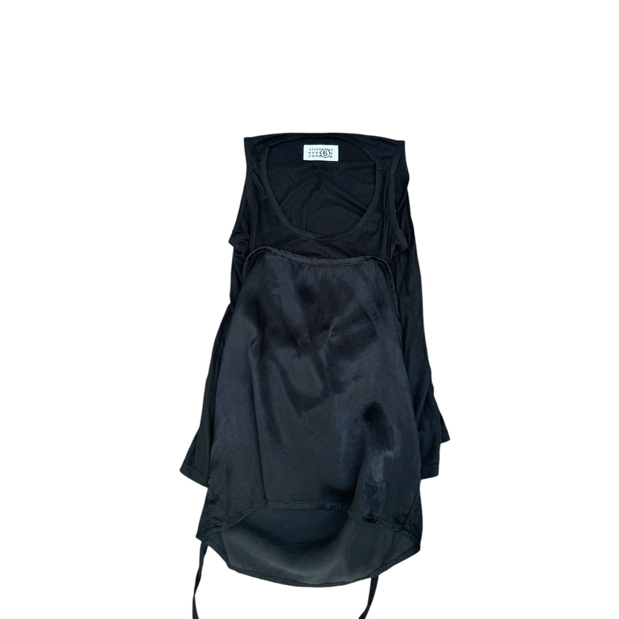 Maison Margiela SS 2008 Black Viscose Top Size M / US 6-8 / IT 42-44 - 2 Thumbnail