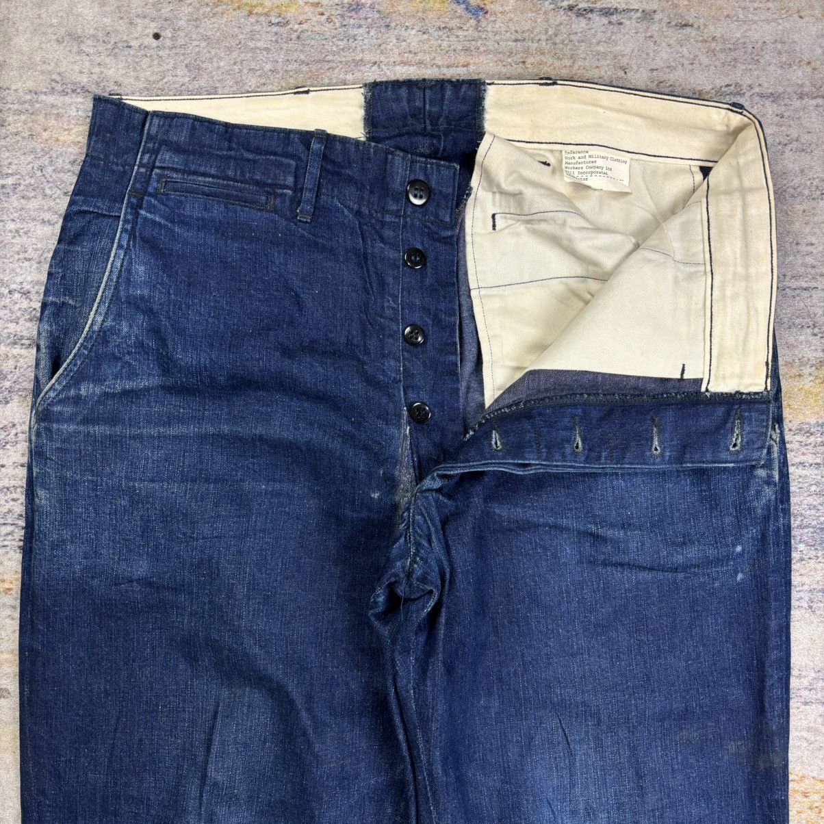 Japanese Brand Workers co military indigo denim button fly Size US 32 / EU 48 - 3 Thumbnail