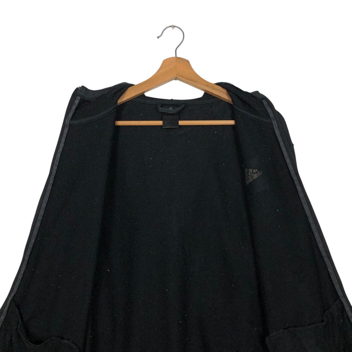 Adidas 📌Rich Black Vintage Zipper Jacket Adidas Size US L / EU 52-54 / 3 - 16 Thumbnail