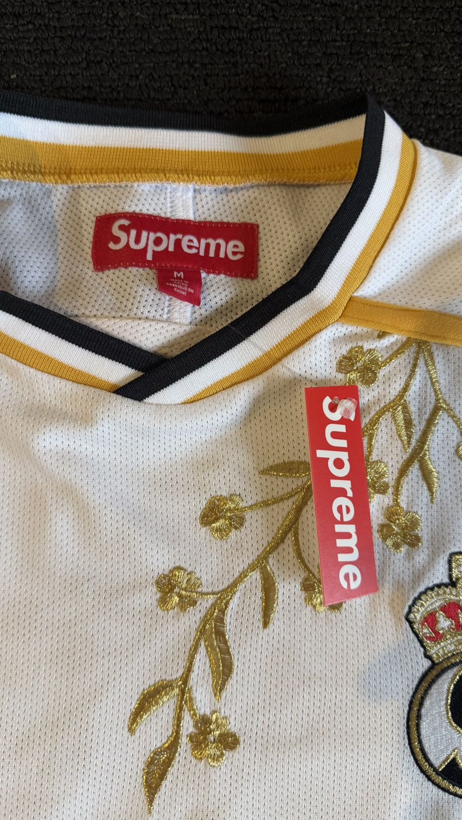 Supreme Supreme floral soccer jersey (M) White Size US M / EU 48-50 / 2 - 5 Thumbnail
