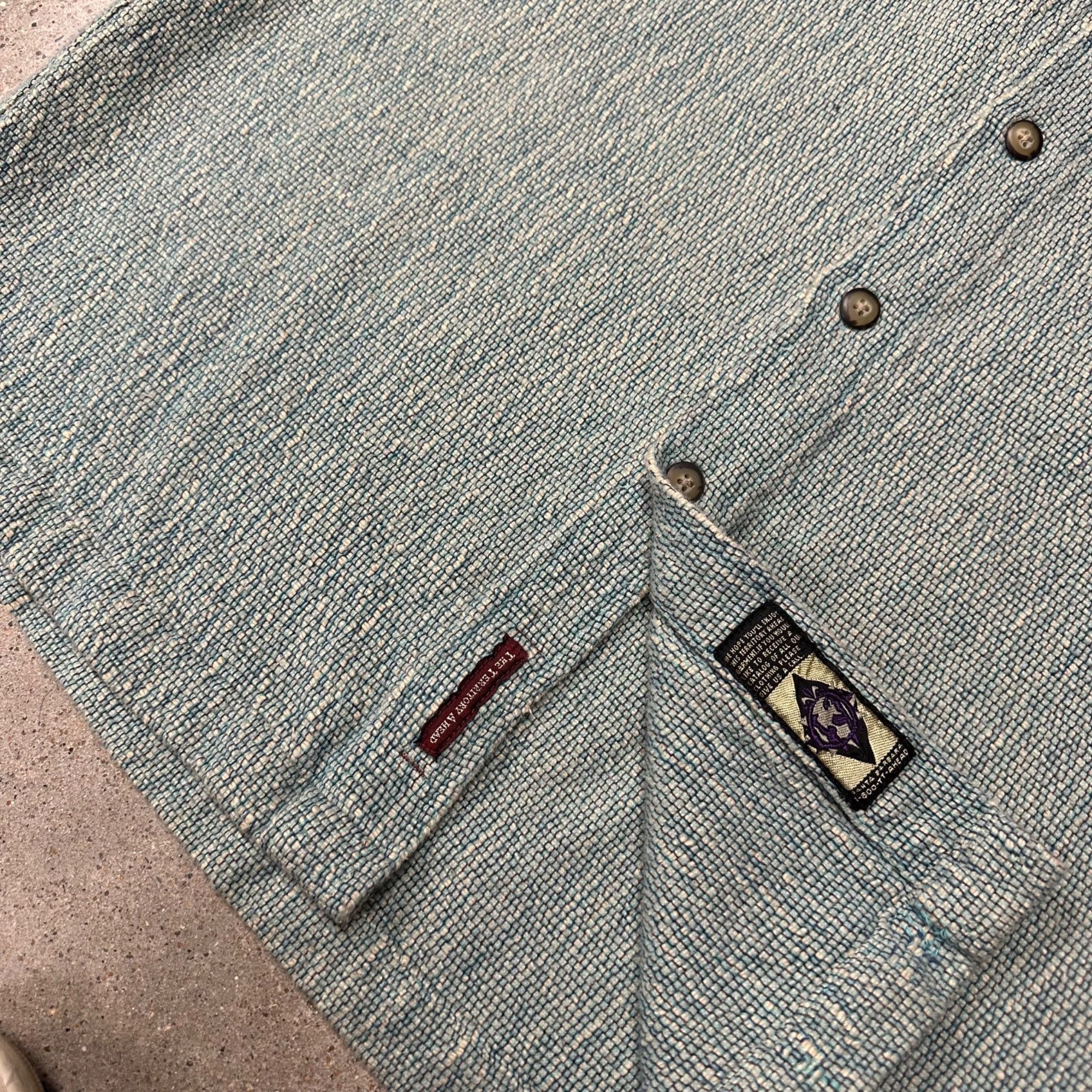 The Territory Ahead × Vintage Vintage The Territory Ahead Heavyweight Knit Button Up Shirt Size US L / EU 52-54 / 3 - 3 Thumbnail