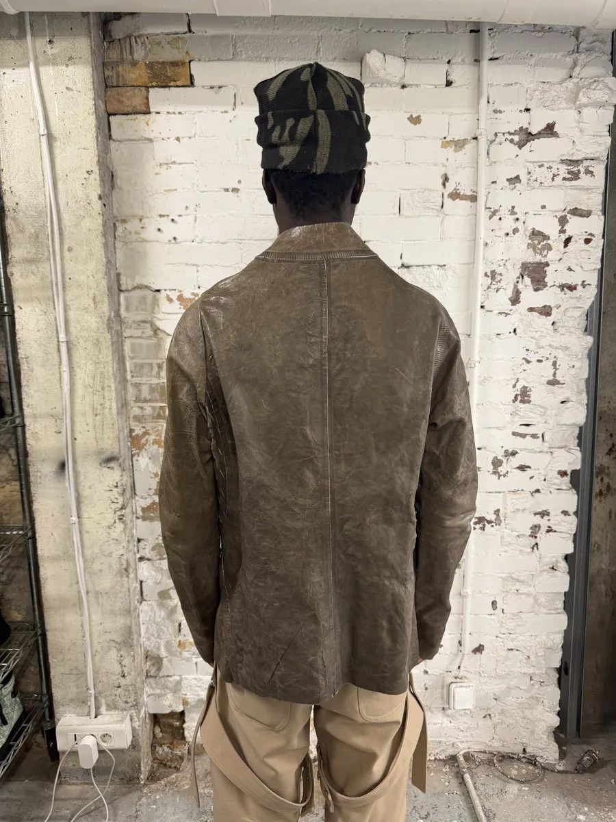 Isaac Sellam Experience FW2025 Isaac Sellam Anatomique Crasse Pouille Grey Leather Jacket Size US M / EU 48-50 / 2 - 4 Thumbnail