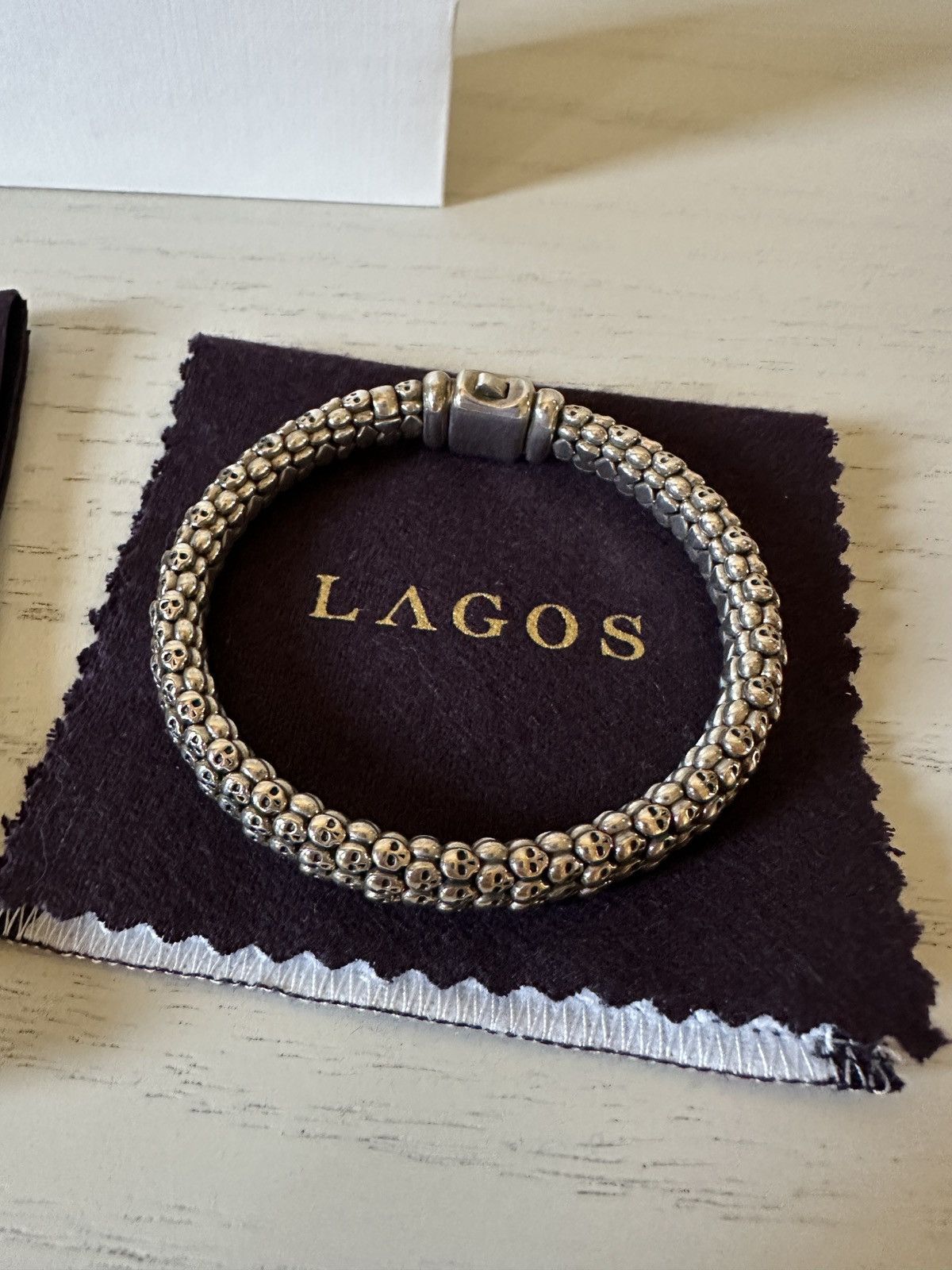 Other LAGOS Sterling Silver Anthem Skull Rope Bracelet, 9mm Size 7 Size ONE SIZE - 2 Thumbnail