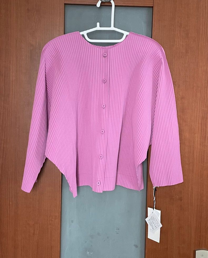 Issey Miyake Issey Miyake size:one size pink jacket Size S / US 4 / IT 40 - 1 Thumbnail