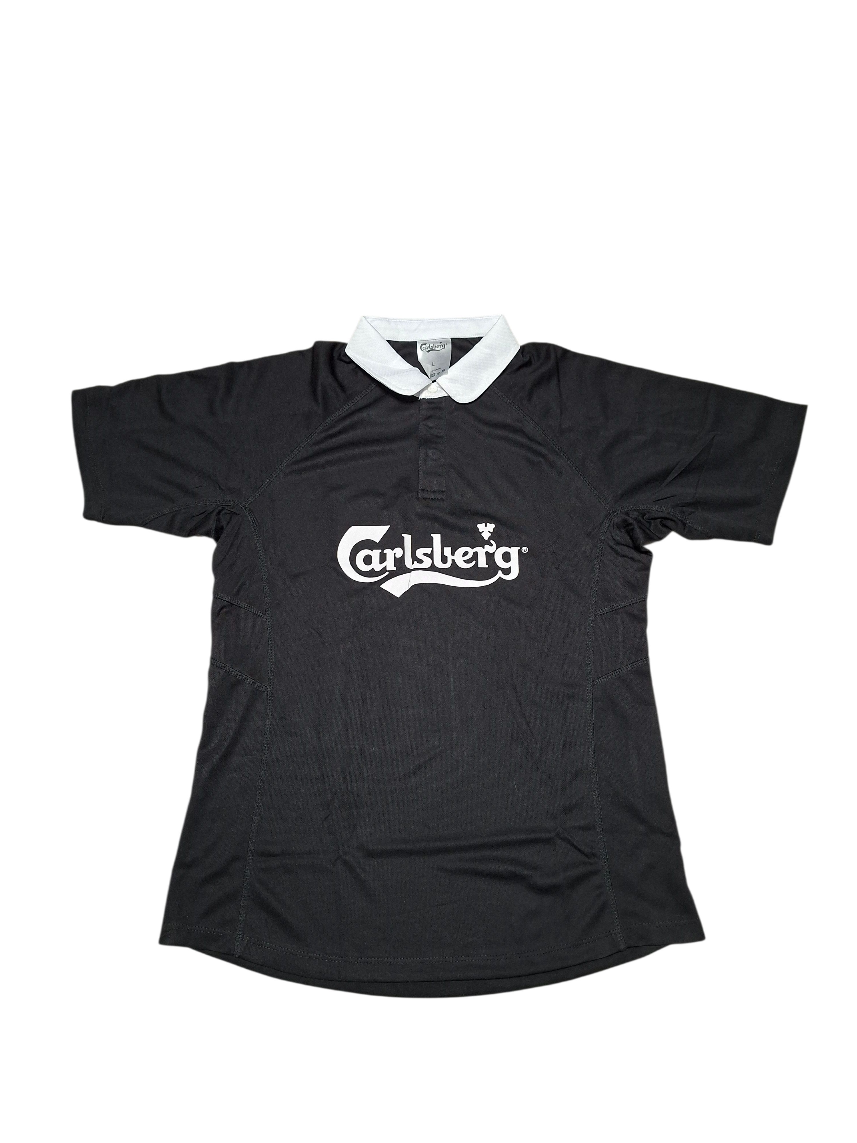 Other CARLSBERG VINTAGE OFFICIAL MERCH BIG LOGO POLO SHIRT TEE Size US L / EU 52-54 / 3 - 1 Thumbnail