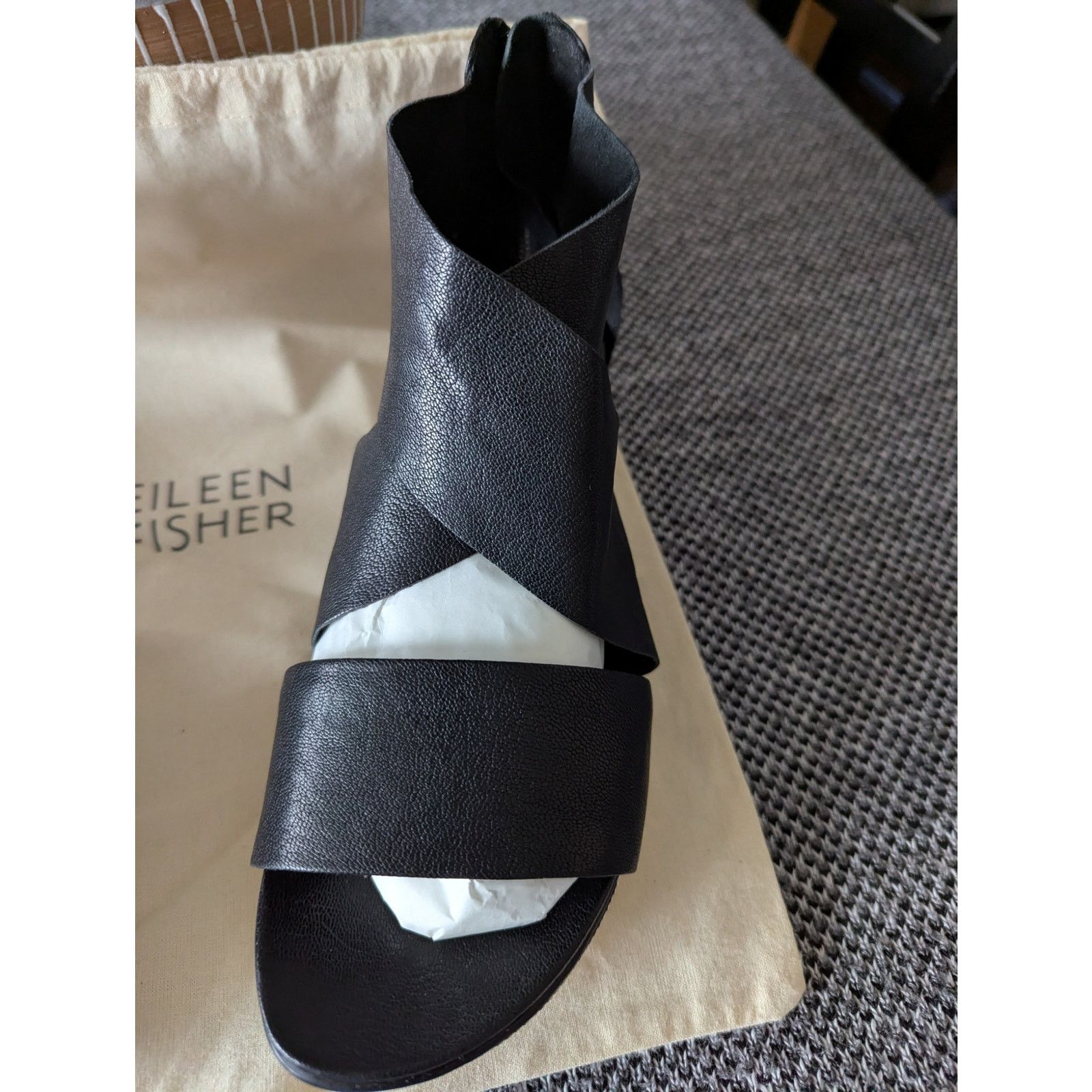 Eileen Fisher Eileen Fisher Leather Sandals – Women’s Size 7.5 w/dust bag Size US 7.5 / IT 37.5 - 3 Thumbnail