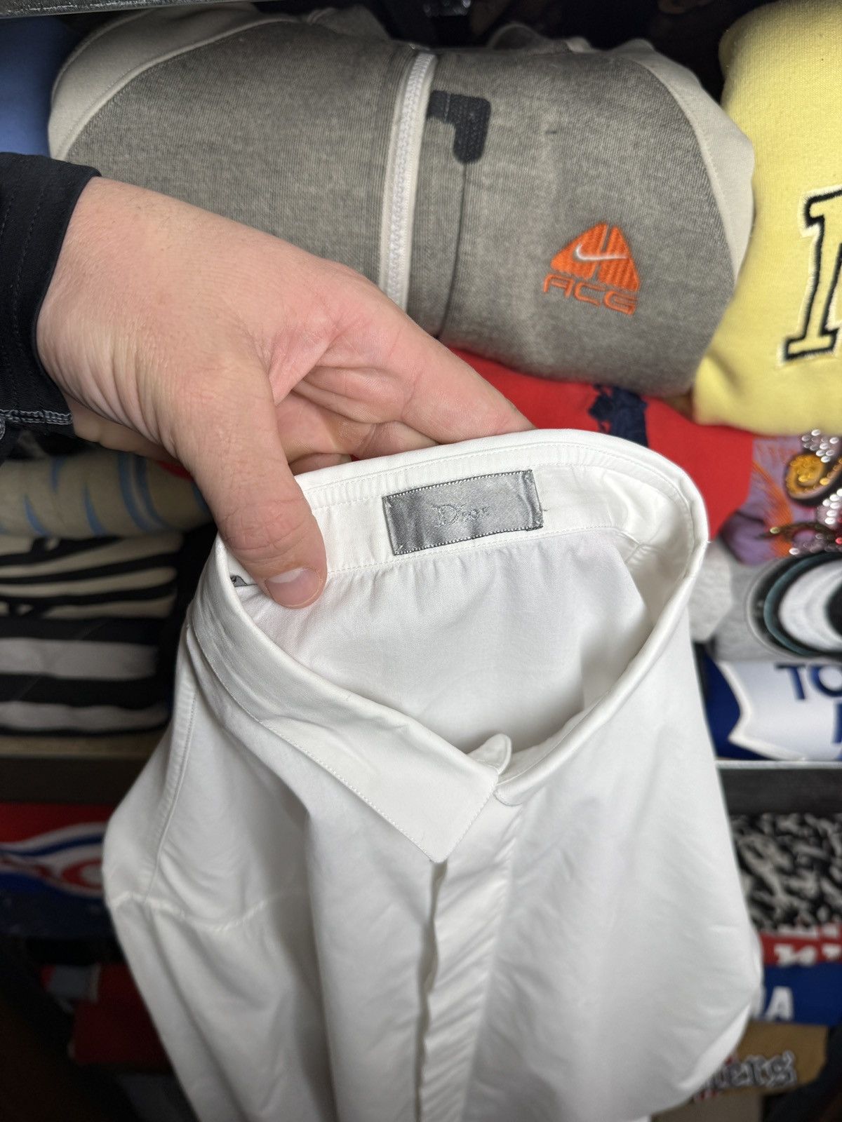 Dior Dior Homme White Luxury Shirt Size US M / EU 48-50 / 2 - 8 Thumbnail