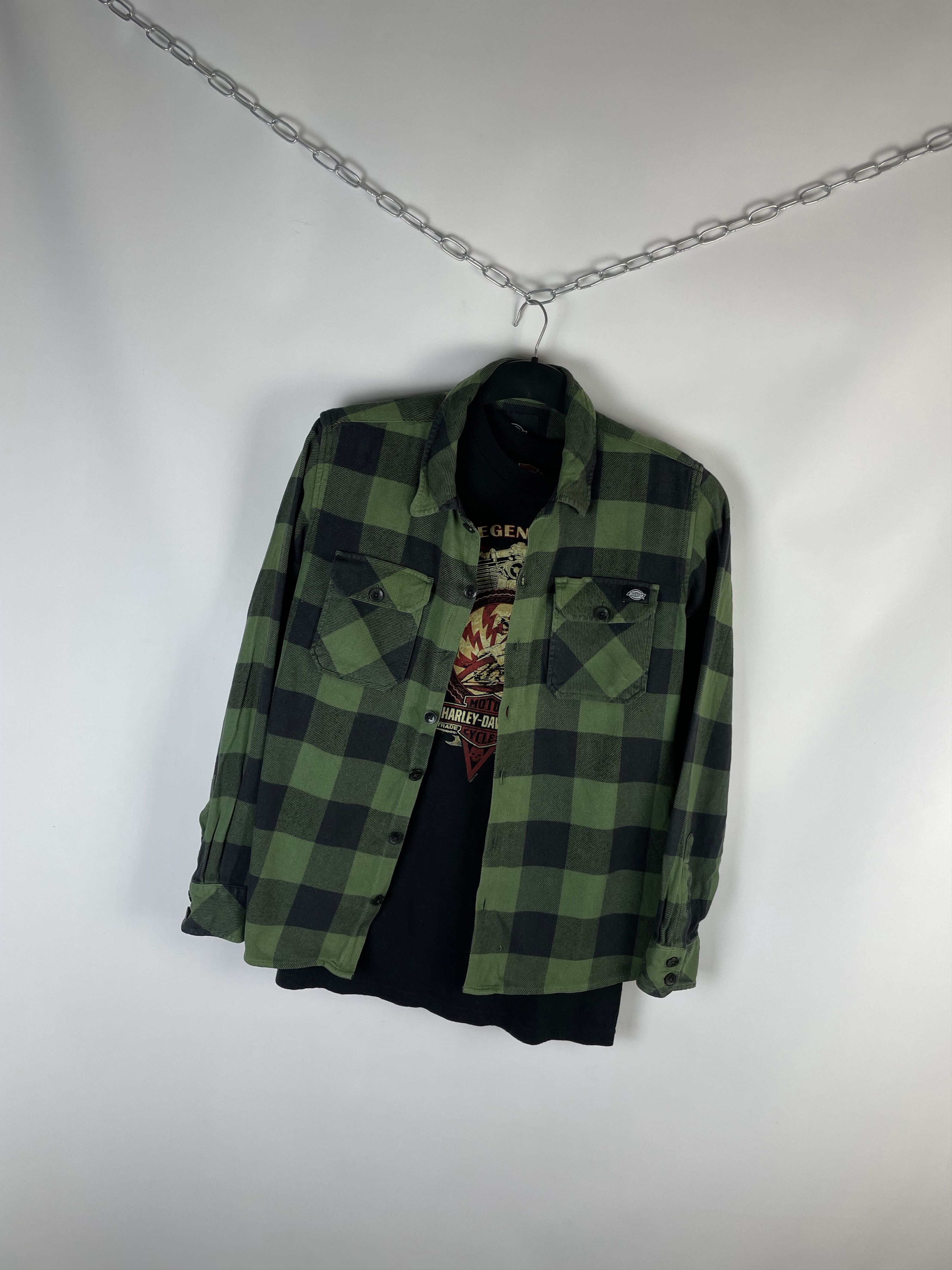 Dickies Flannel Dickies Vintage Mens Shirt Size US M / EU 48-50 / 2 - 2 Thumbnail