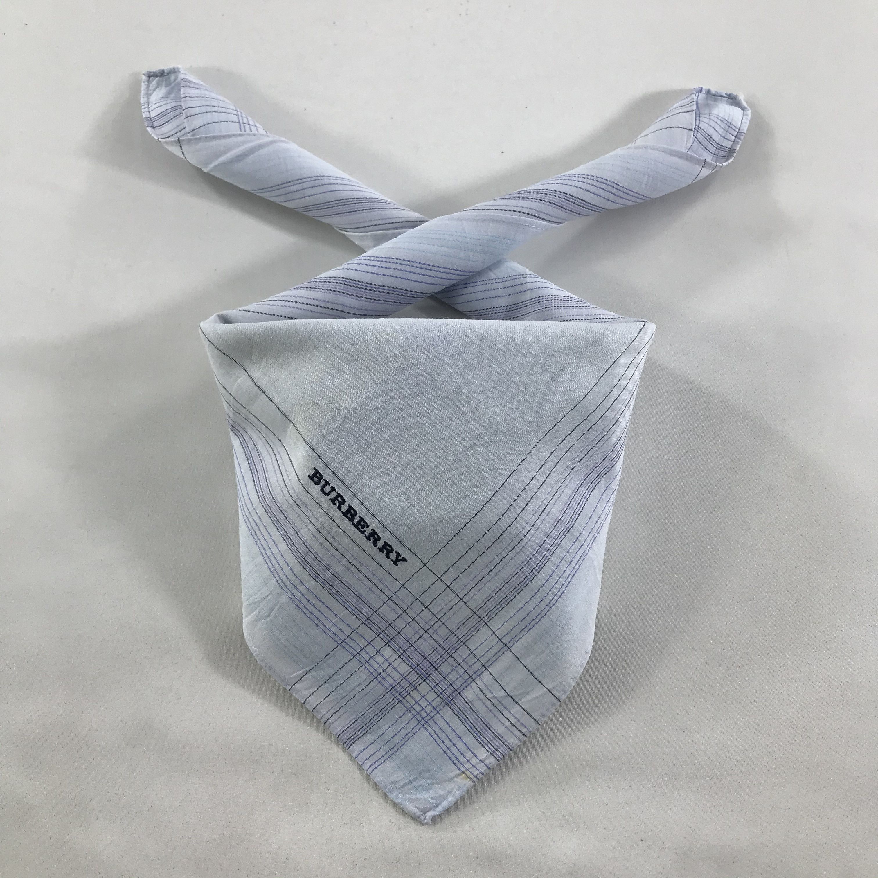 Burberry × Vintage Burberry Bandana / Handkerchief / Neckerchief - S1423 Size ONE SIZE - 3 Thumbnail
