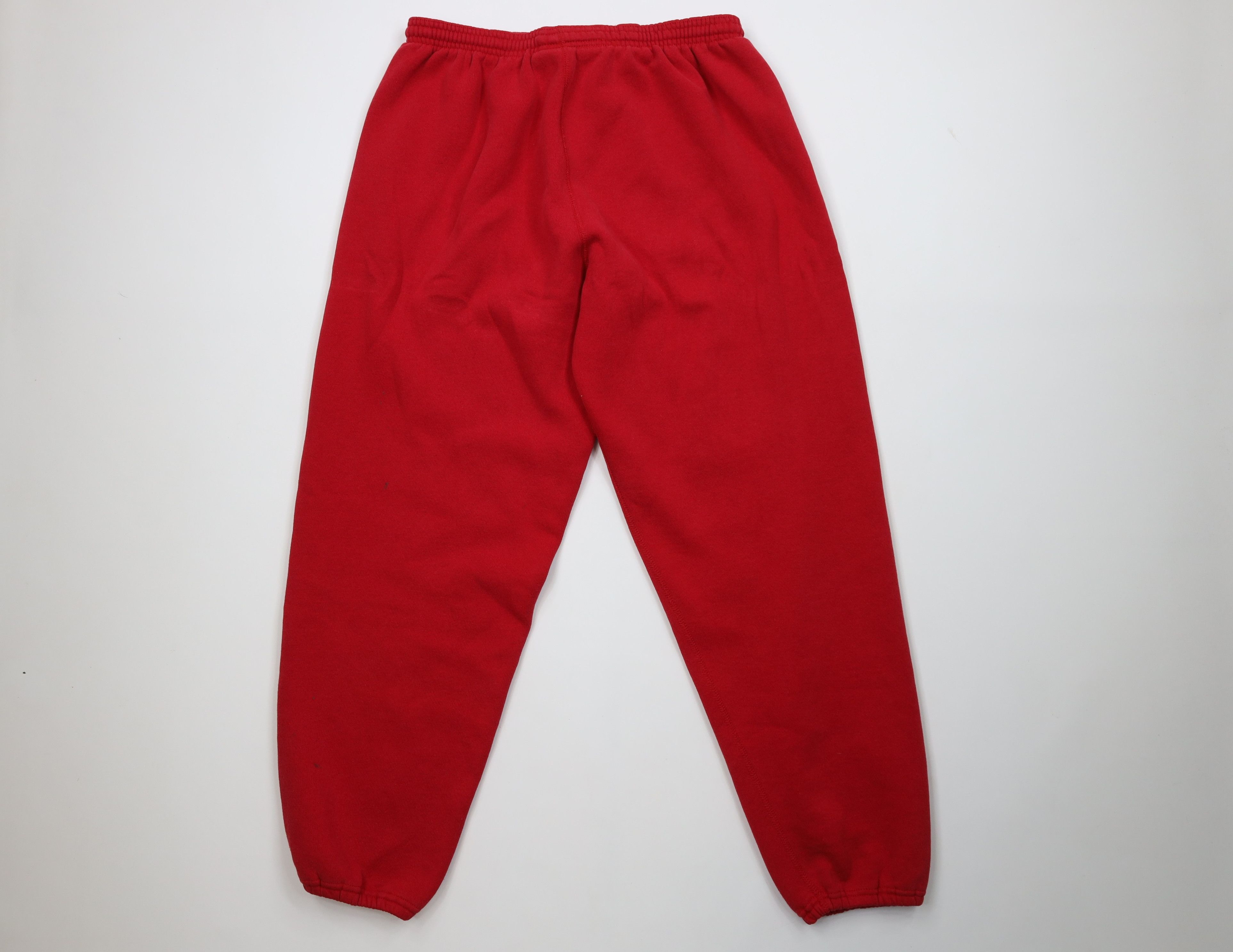 Vintage Vintage 90s Streetwear Sweatpants Joggers Pants Red USA Size 38" / US 16 / IT 52 - 10 Thumbnail