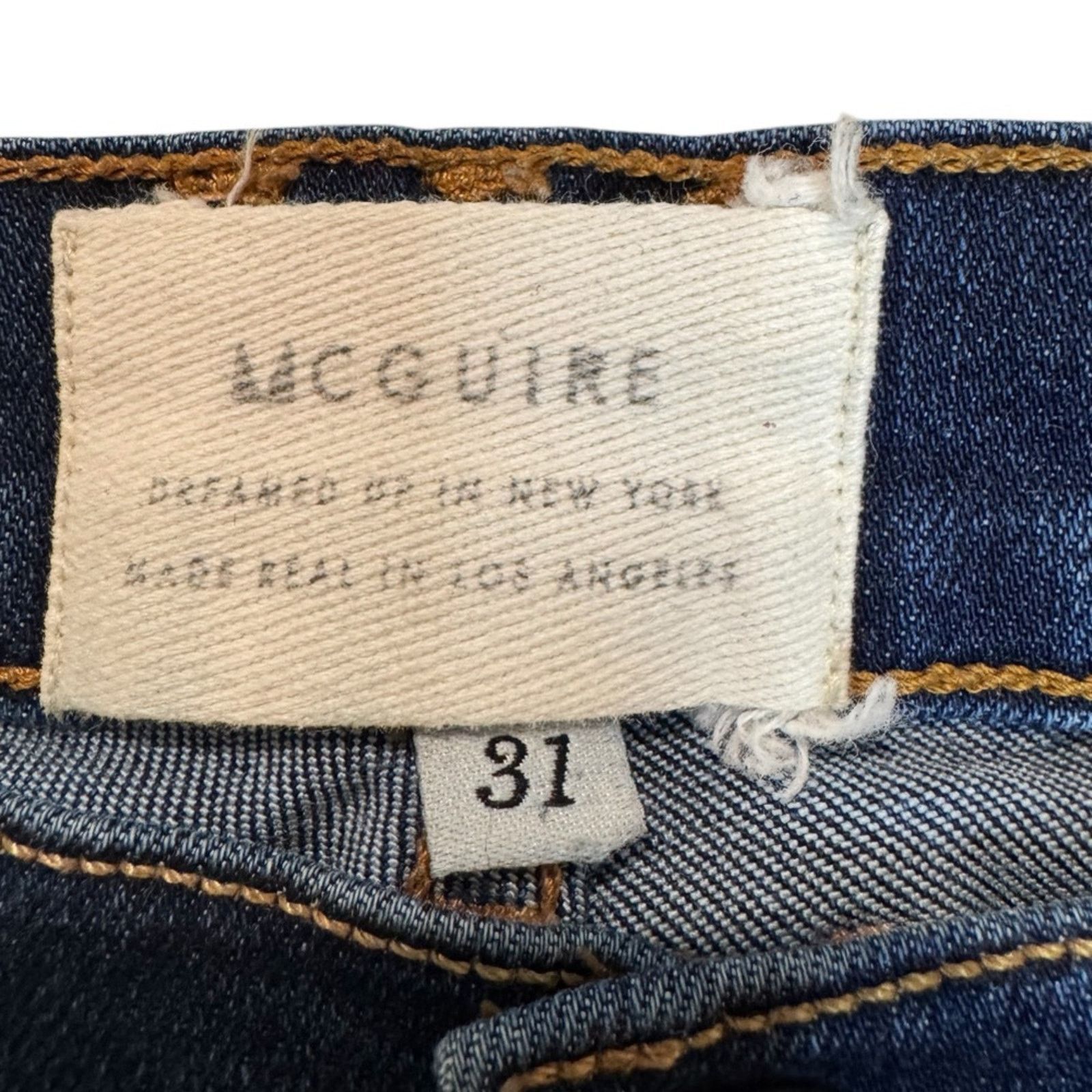 Other MCGUIRE Denim Newton Skinny Jean Size 31 Dark Wash 101A Size 31" - 4 Thumbnail