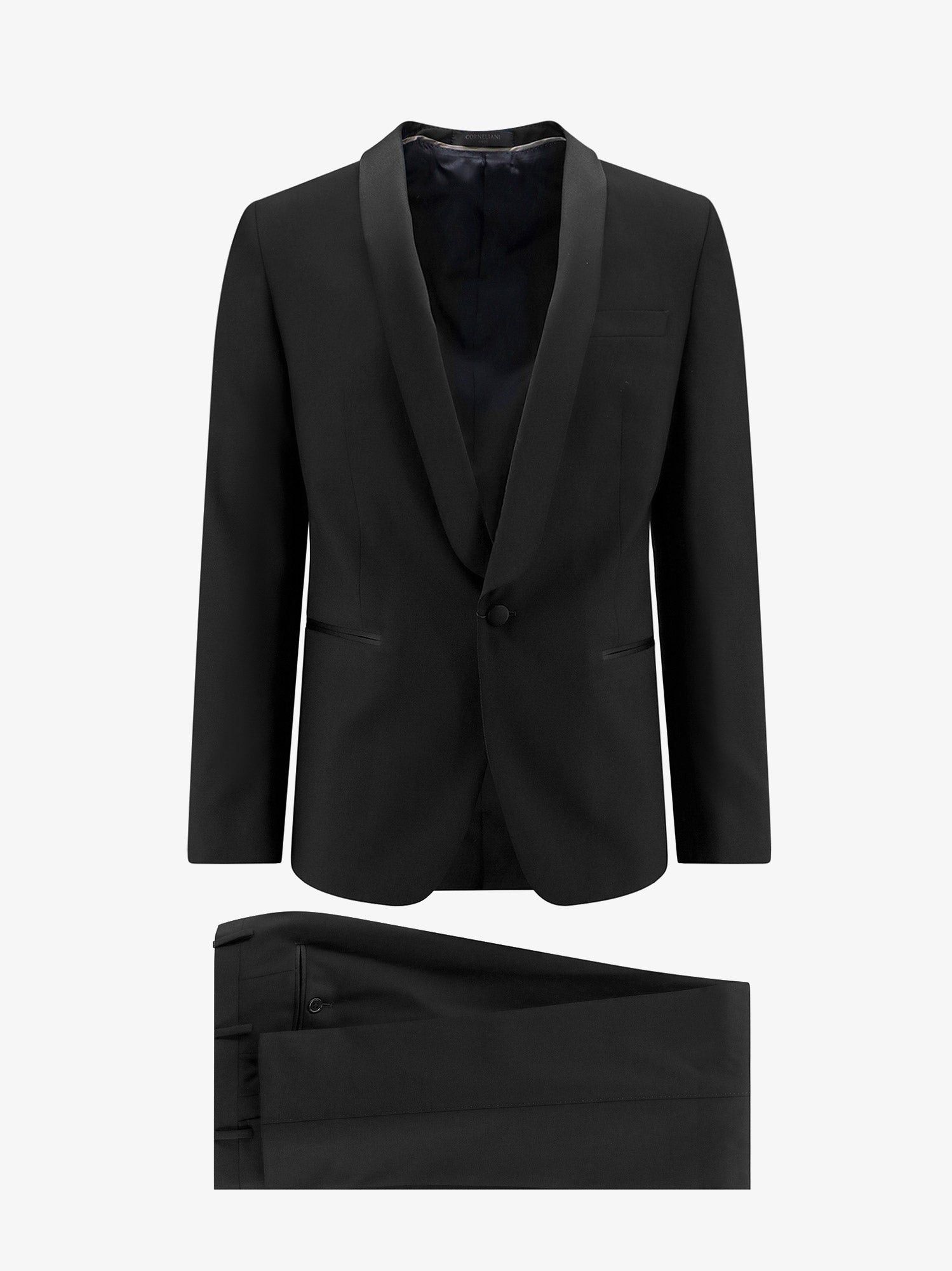 image of Corneliani Tuxedo Man Black Suits, Men's (Size 2XL)