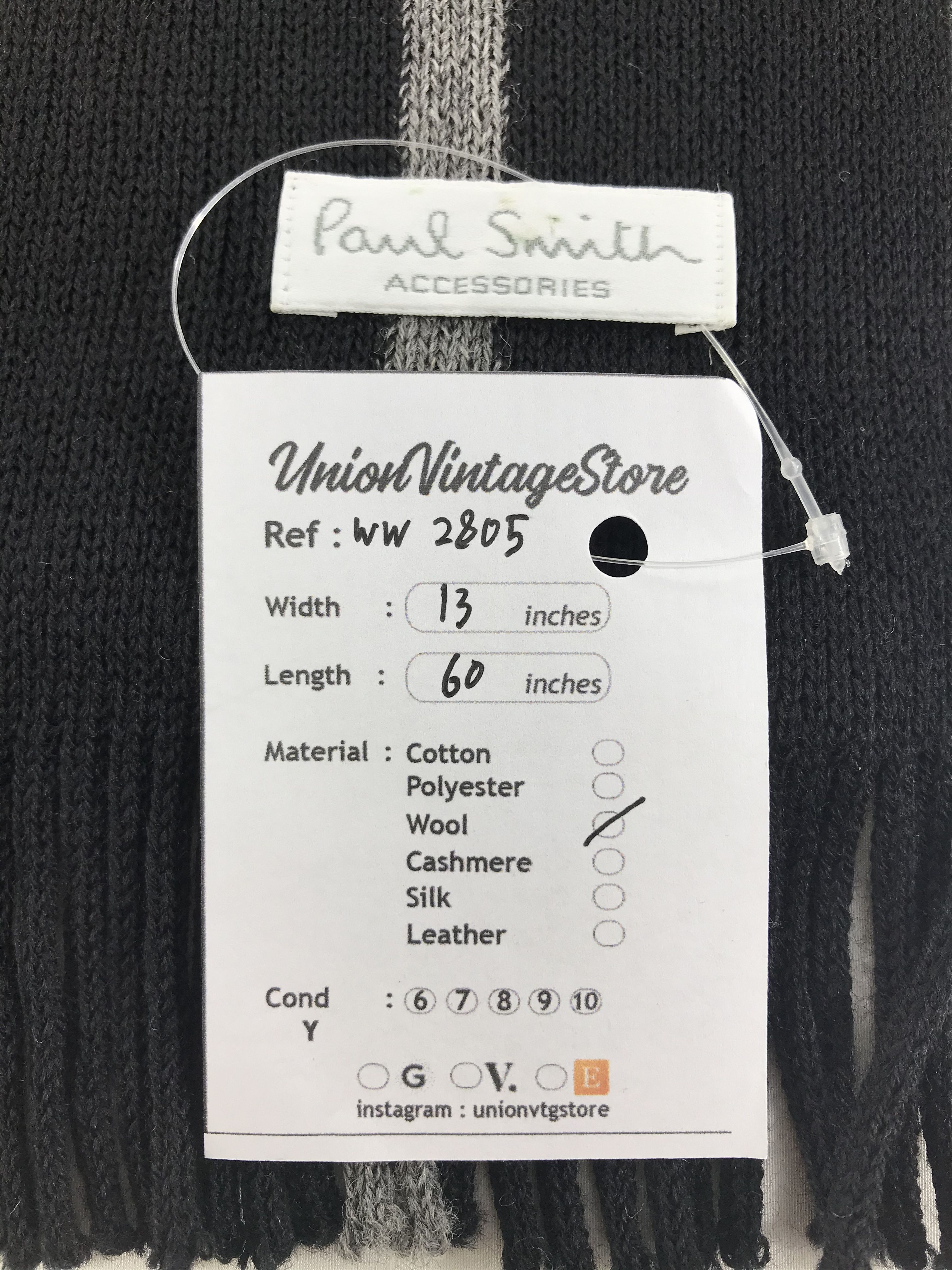 Paul Smith × Vintage Paul Smith Scarf / Muffler / Neckwear - WW2805 Size ONE SIZE - 5 Thumbnail
