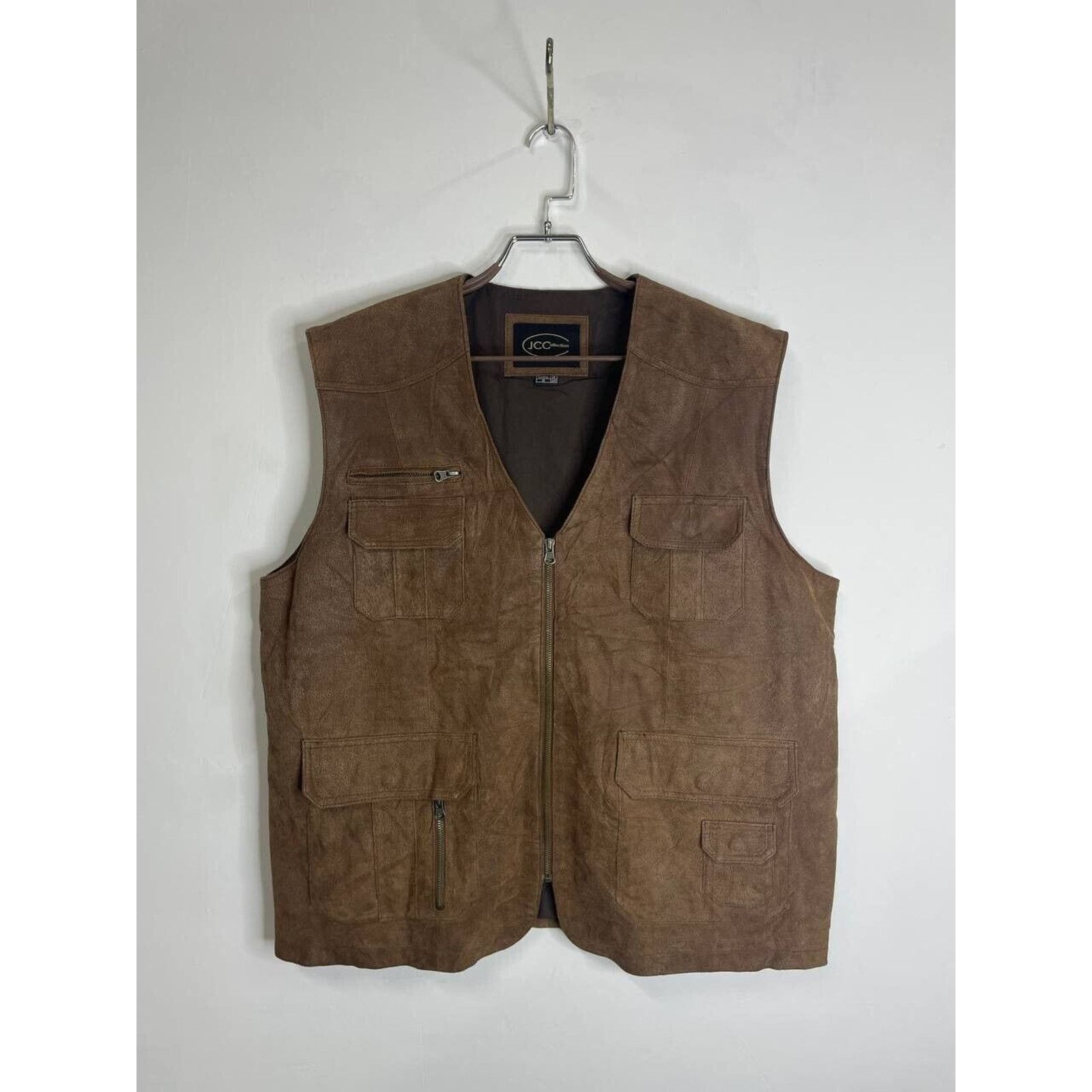 Vintage Vintage Brown Suede Leather Outdoor Utility Style Size XL Size US XL / EU 56 / 4 - 1 Thumbnail
