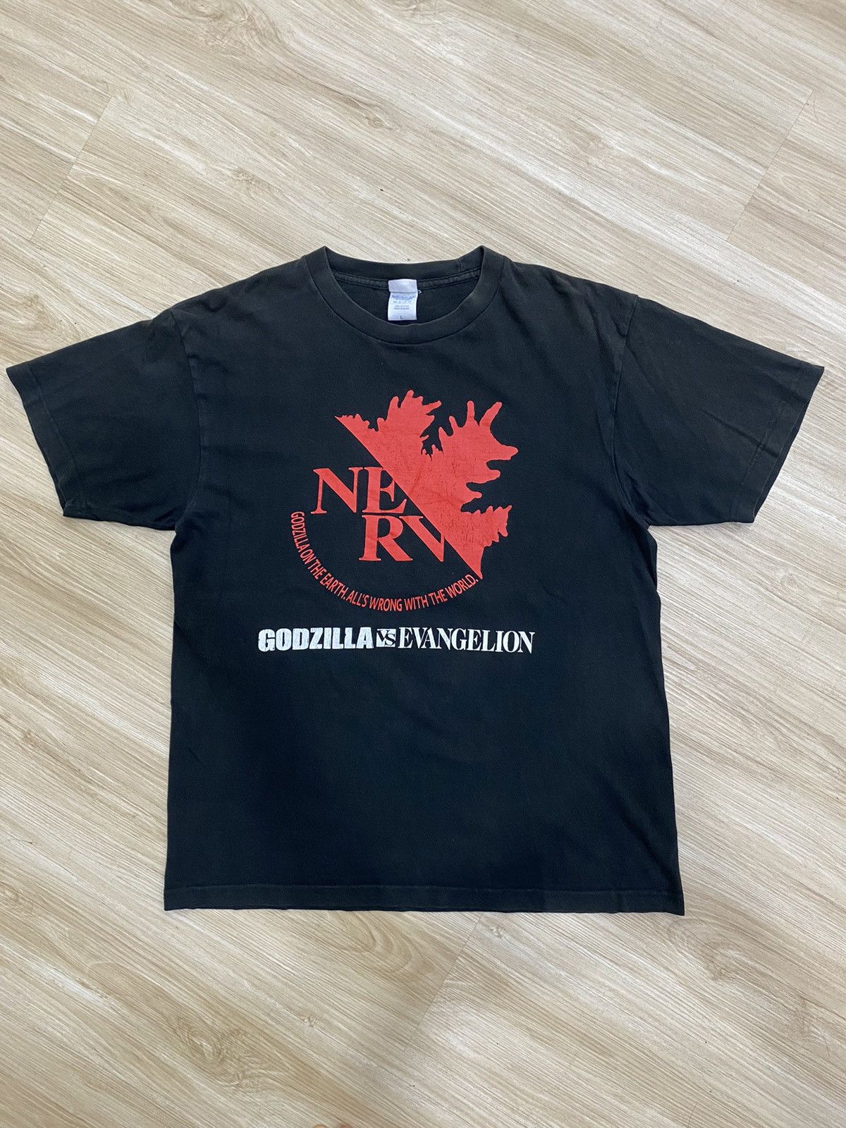 Anime × Japanese Brand × Vintage Godzilla VS Evagelion NERV Size US L / EU 52-54 / 3 - 1 Thumbnail